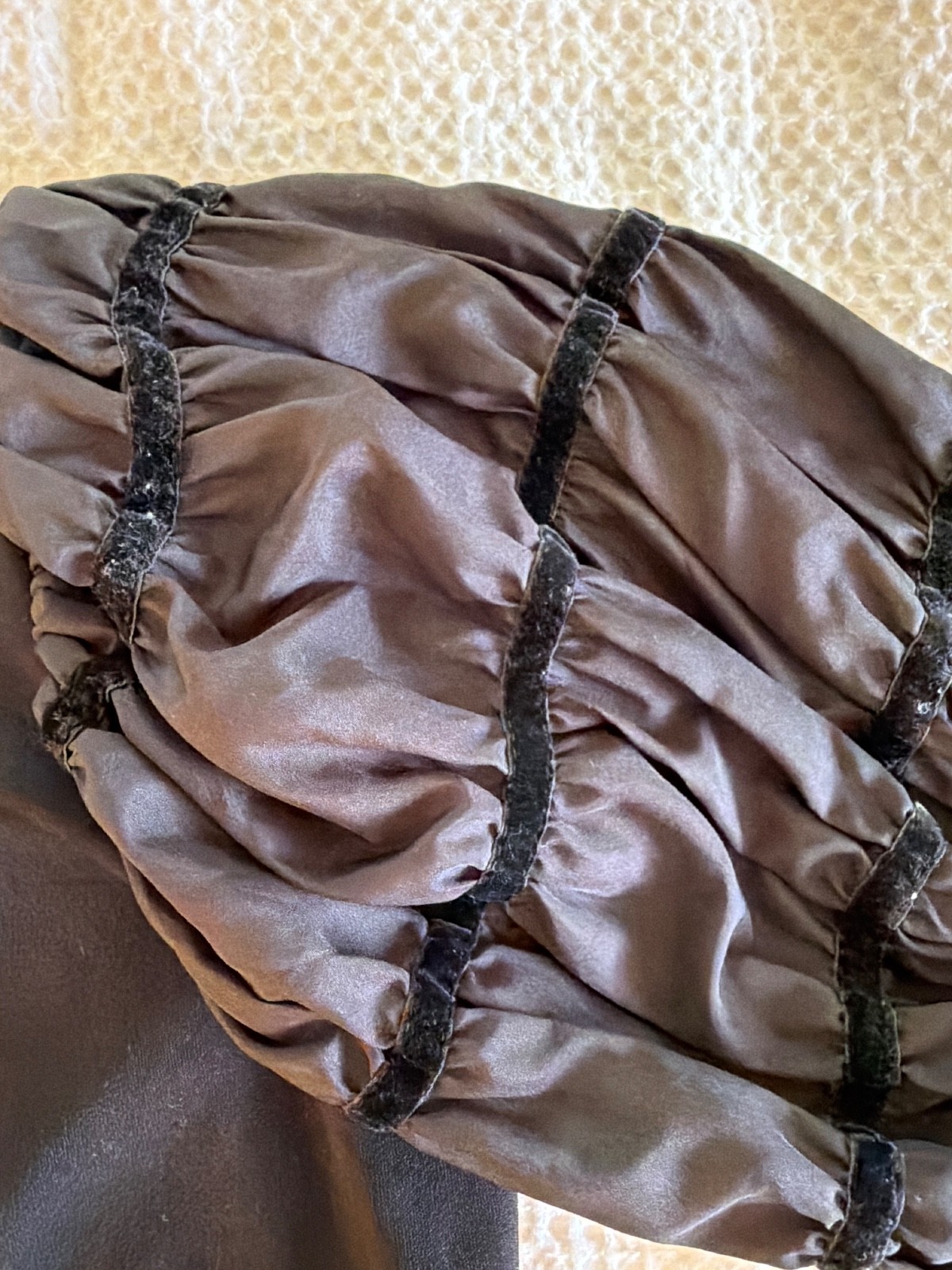 Vintage Umba for Parues Feinstein 1960s Cocktail Mini Dress Puff Sleeves