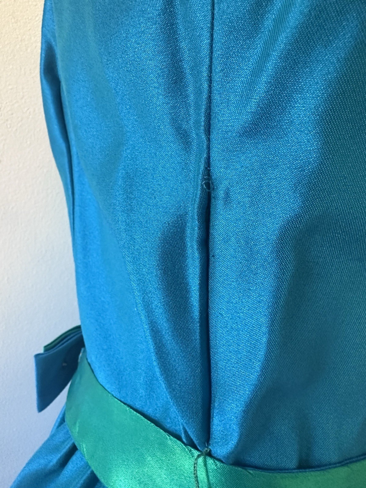 Emma Domb Vintage 1950s Party Prom Dress Floor Length Electric Blue Size 15