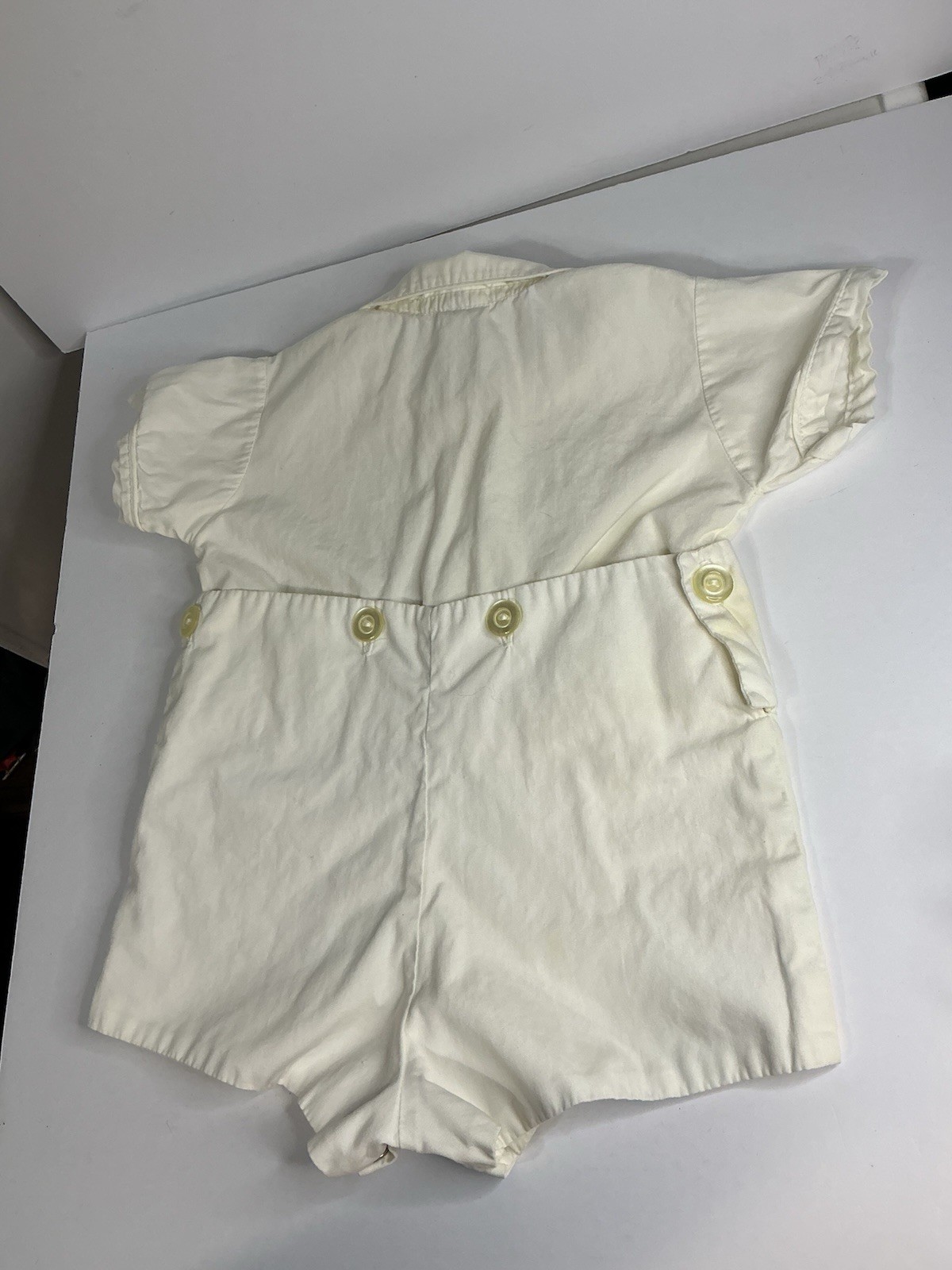 Vintage 1950s Santone romper, sailboat knit, and classic cardigans