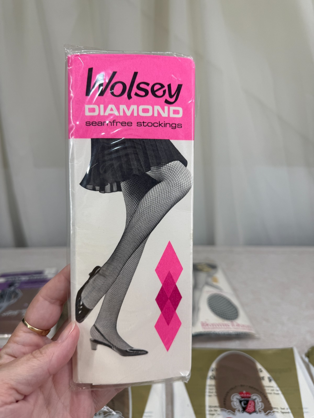 12 Pc Vintage Nylon Stockings Hosiery Lot NOS Sears Corbett Bonnie Doon Powers