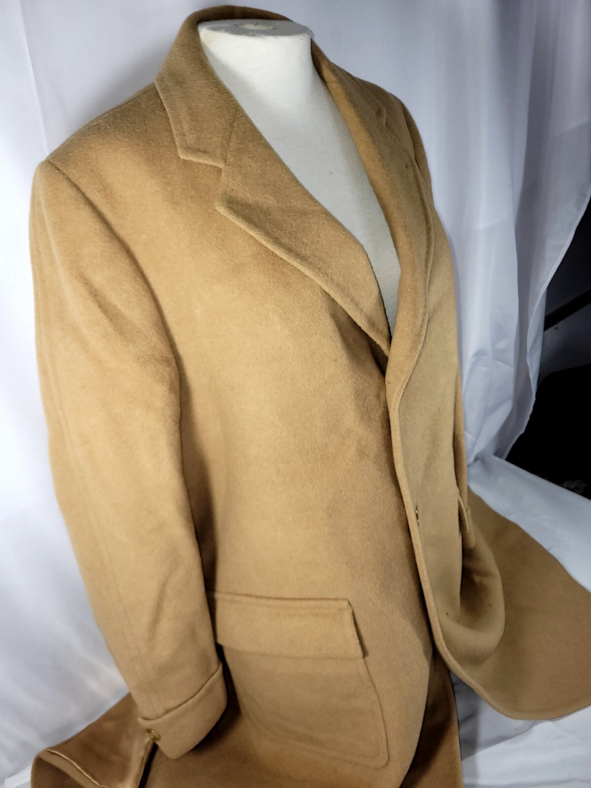 Vintage GOLD’S Merino Wool and Mongolian Camel Hair Trench Coat