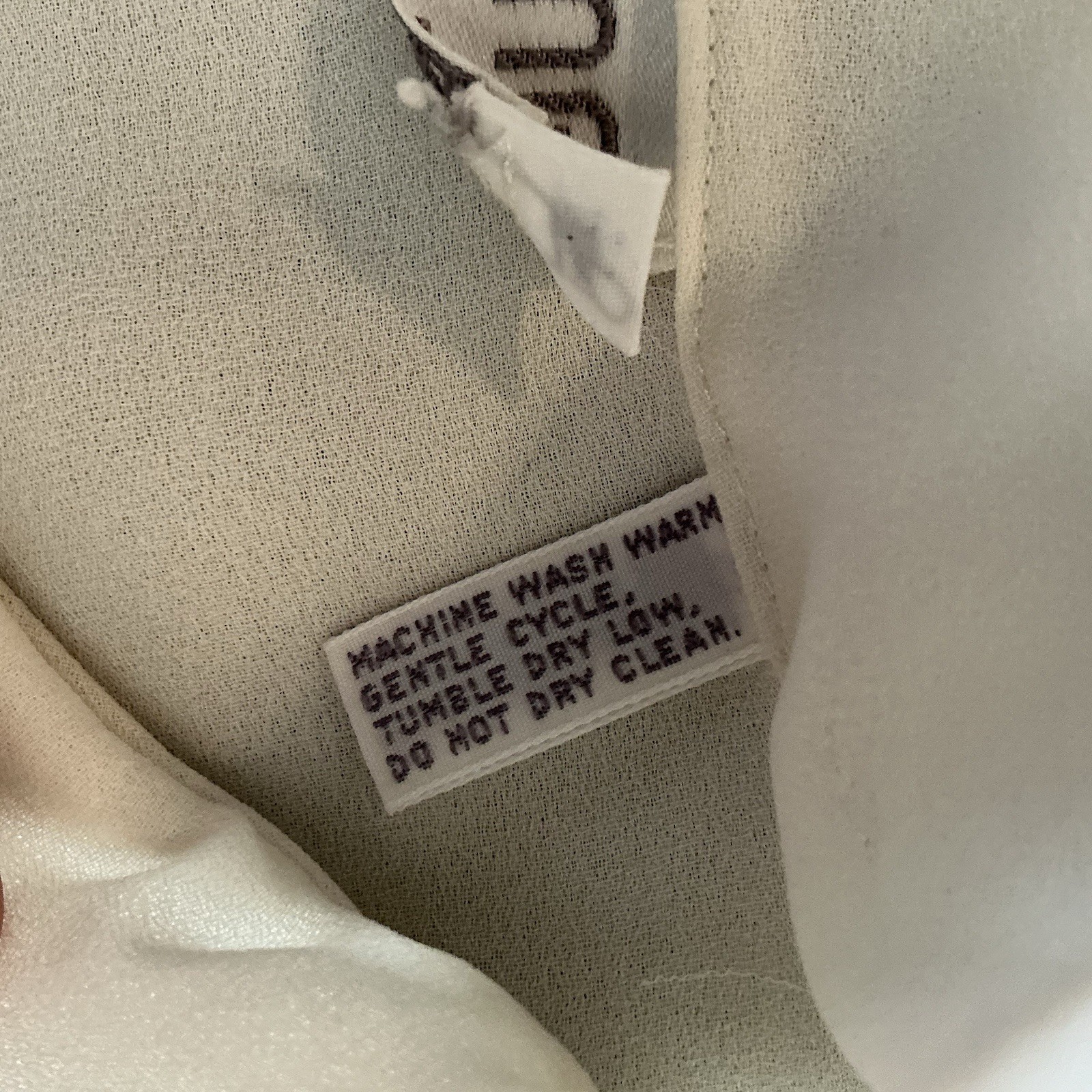 80s VINTAGE Size 16 Josephine White Blouse Mock Neck Pleated Bishop Sleeve 58708