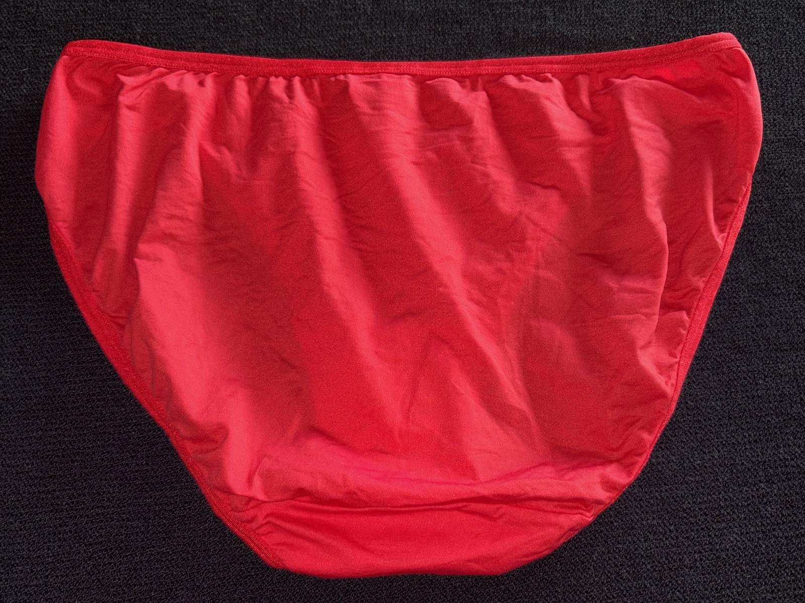 Vanity Fair L Y2K Vintage Second Skin Red Low Rise Bikini Panty Underwear
