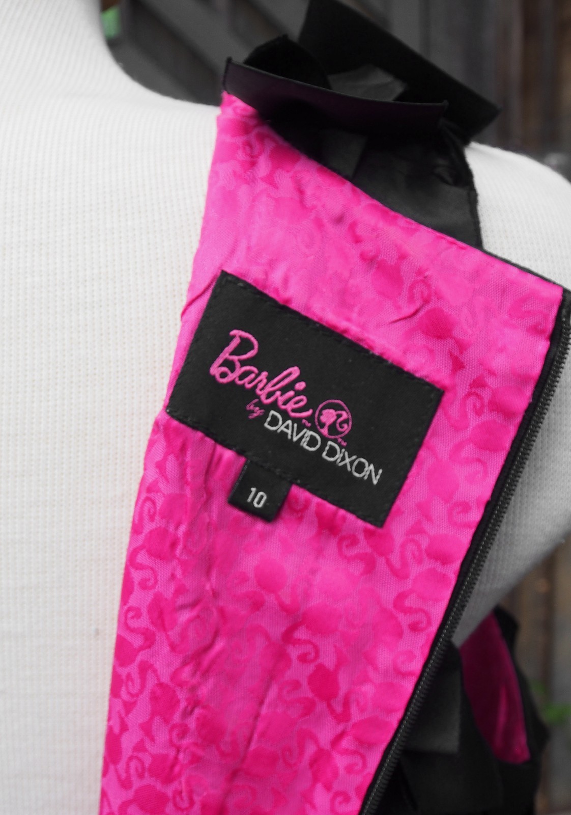 2009 BARBIE by David Dixon for MATTEL Women’s Black Cocktail Dress Size 10