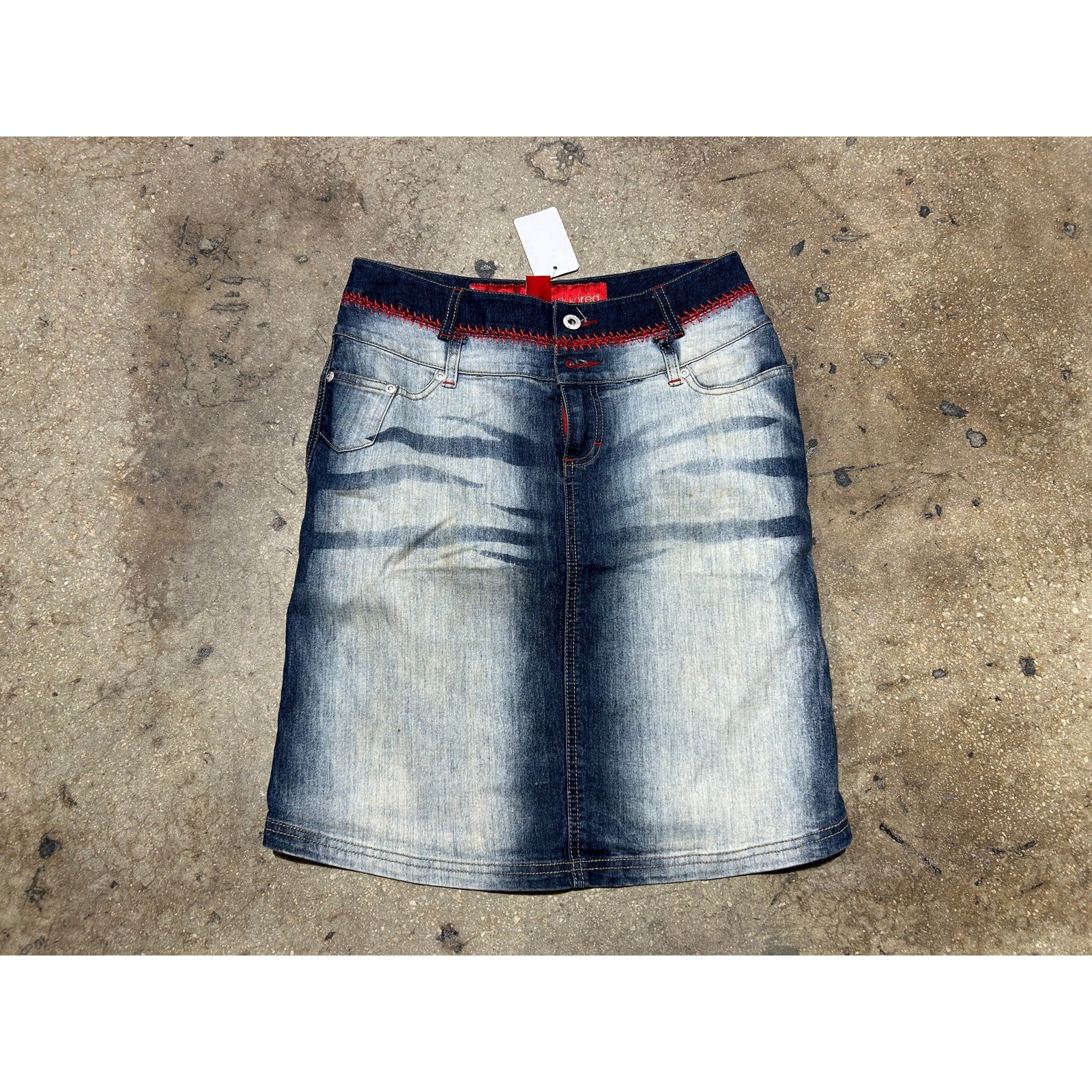 Ecko Red Long Denim Jean Skirt – Blue Size Medium