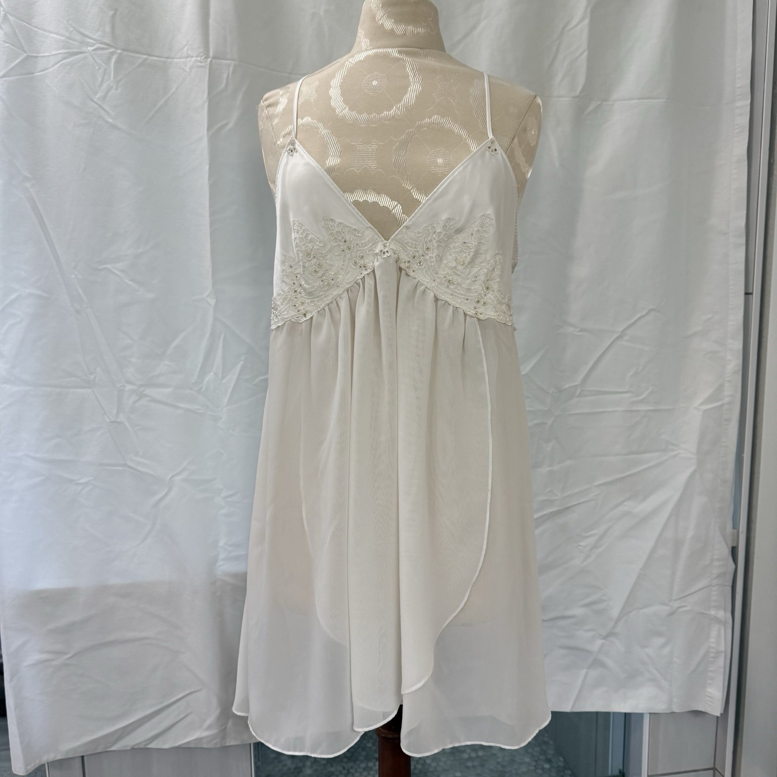 Cato white nightgown vintage Size Large