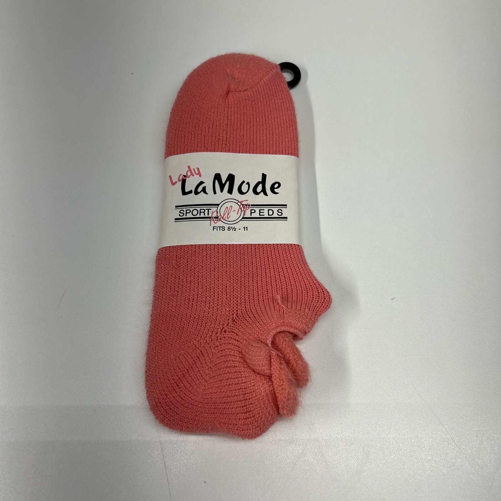 VTG Socks Pink 9-11 Orlon Bulk Low Cut Roll Top NWT 80’s PEDS USA LaMode