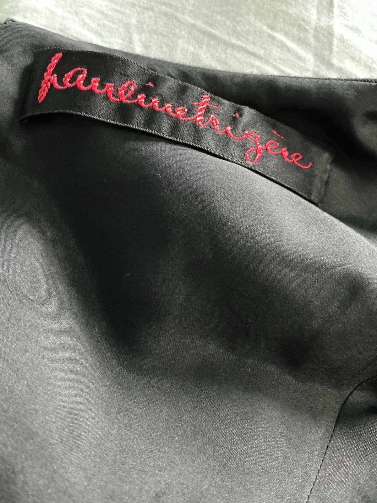 Pauline Trigere Vintage Rare Black Wool Sleeveless Cocktail Dress