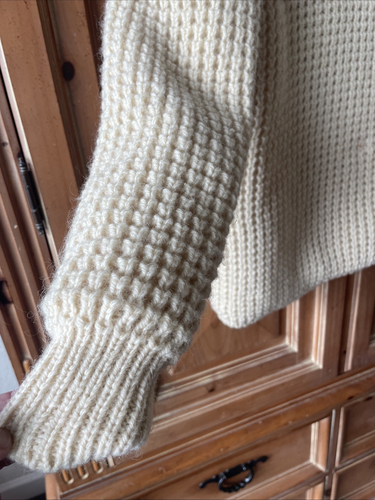 Vintage Gaeltarra Aran Sweater Cable Knit 100% Wool Made in Ireland XL Woman’s