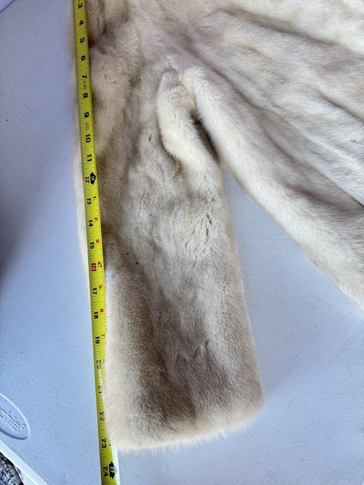 Vintage Evans Fur Coat Jacket Beige Soft Chic Chicago Paris Milan