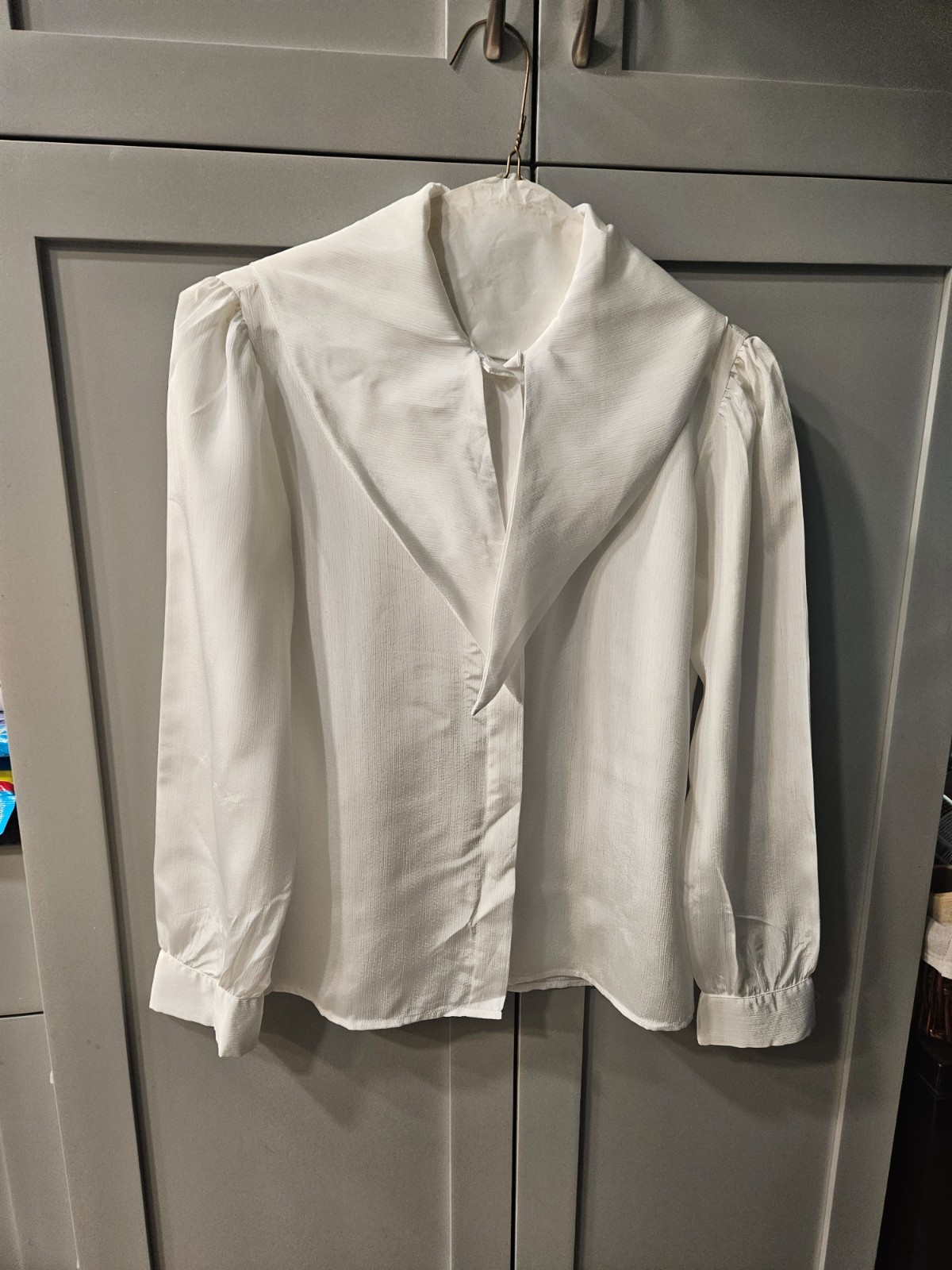 Vintage – Late 1980’s To Early 1990’s White Blouse – Size 4