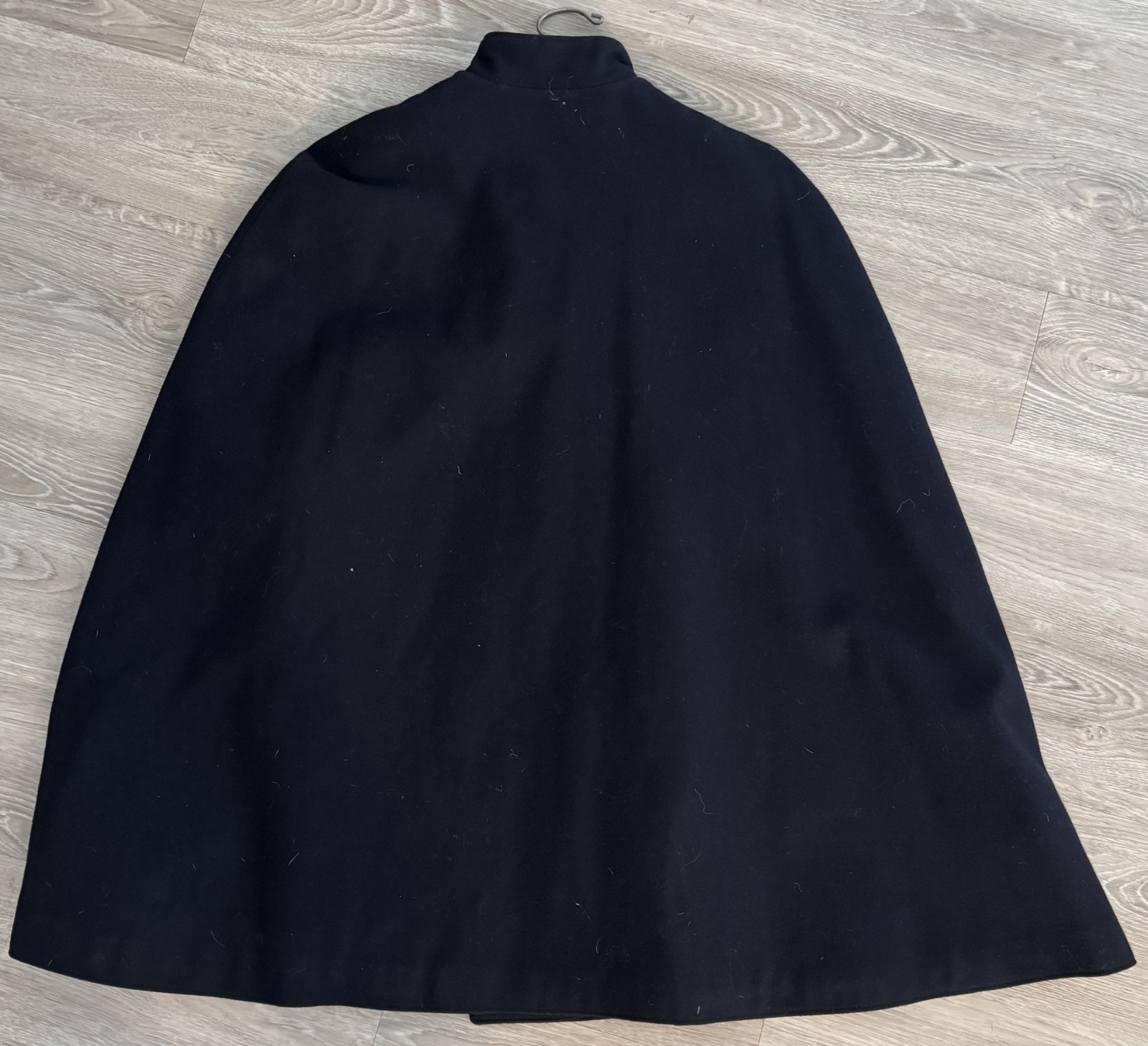 Vintage 40s 50s Nurses Wool Uniform Cape Black Red Johnston-Willis Hospital