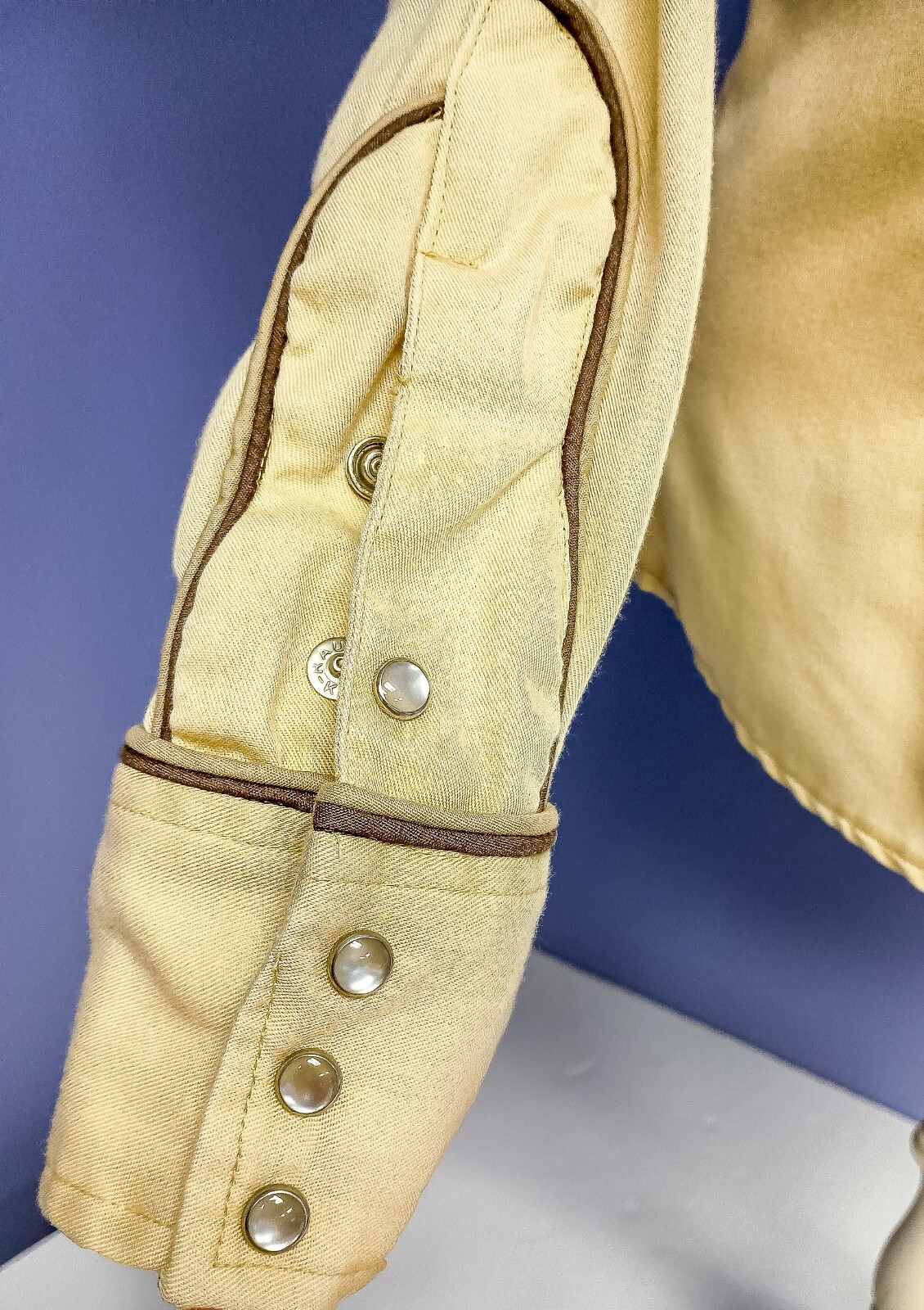 Western Cowgirl Outfit 3Pc Vtg 60’s-70’s Br/Tan Fringed Pant Shirt & Jacket SM