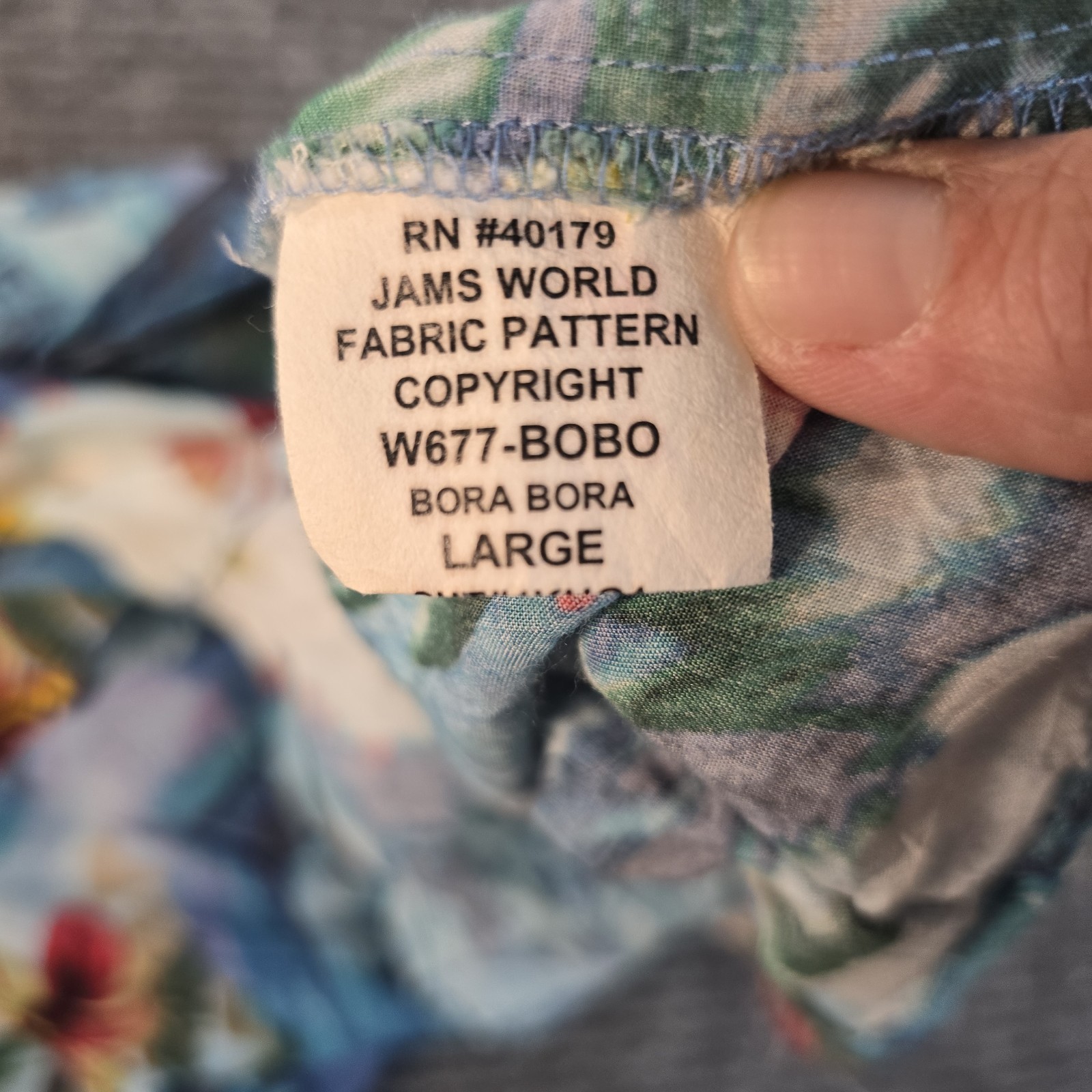 Vintage 1990s Tropical Paradise Button Up Crop Top by Jams World – Sz Large