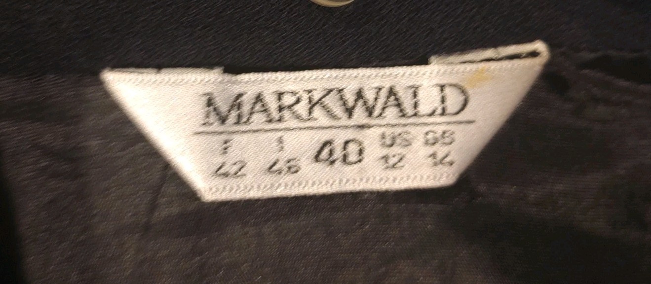 MARKWALD – Classic Navy Lined Wool Blend Jacket Dress – Women’s Size 12