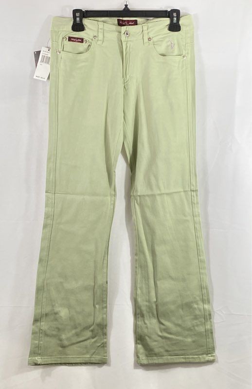Vintage Y2K Baby Phat Women’s Green Stretch Twill Jeans Made in USA NWT Sz 7