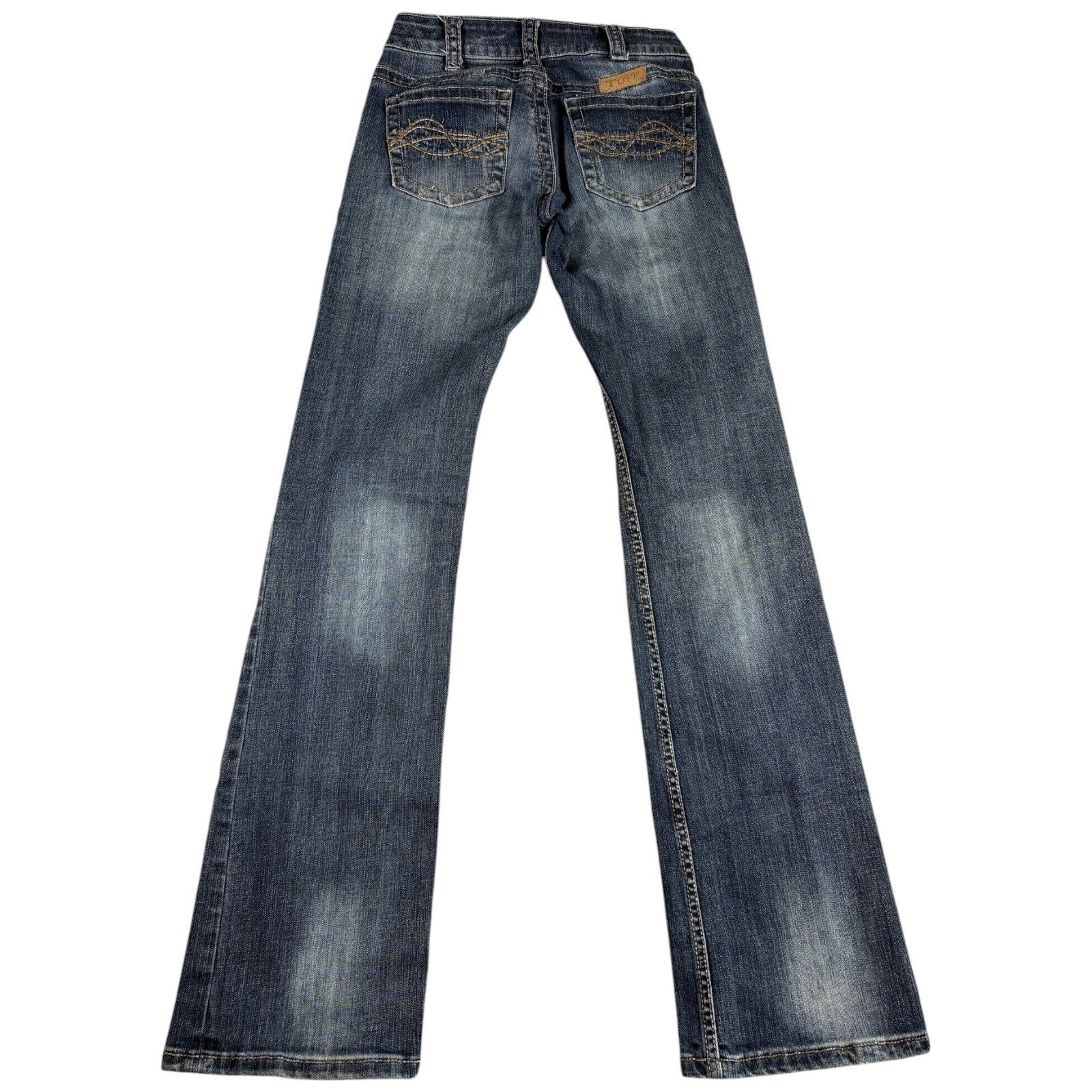 Cowgirl Tuff Co Jeans Mens 25×35 Blue Bootcut Stretch Vintage Western Workwear