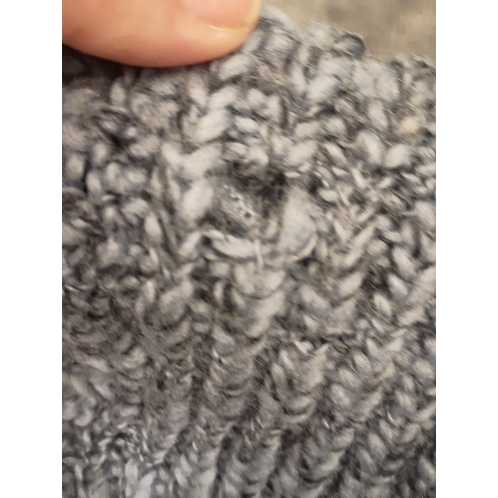 Kandel Cardigan Sweater Womens L Grey Virgin Wool Chunky Knit Vintage Portland
