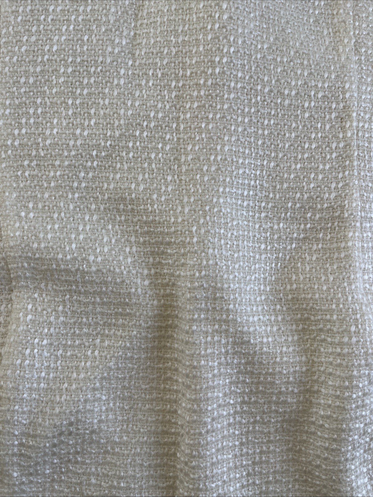 Vintage NWT White Textured JRT Sleeveless Lined Dress-Size 16