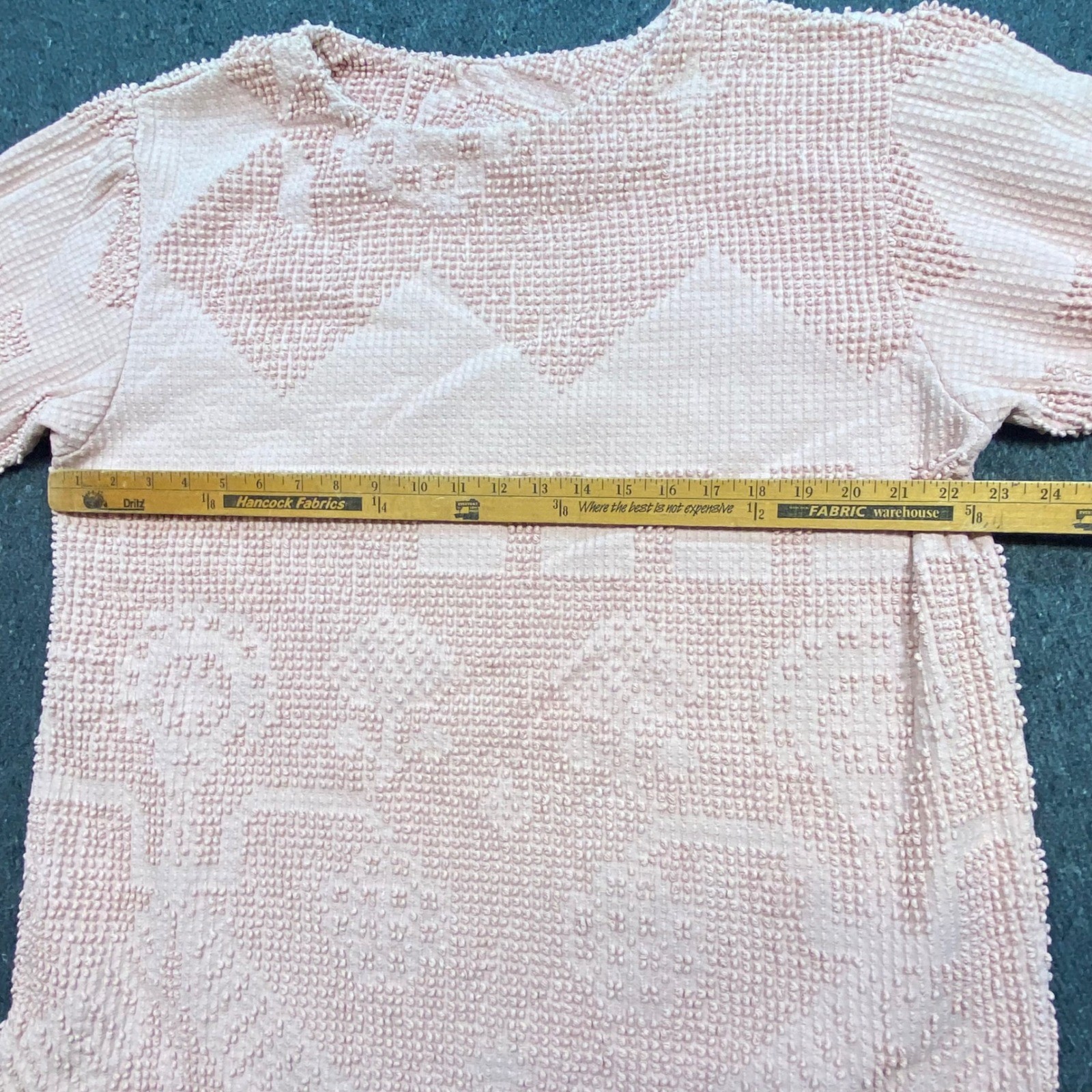 Painted Pony Vintage Chenille Top Sz L Womens Pink Boho Popcorn Southwestern USA