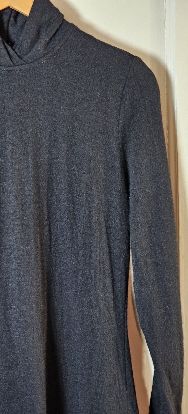Vtg 80’s The Kollection Petites Dress Women Sz 12P Black Wool L/S Tiered Ruffles