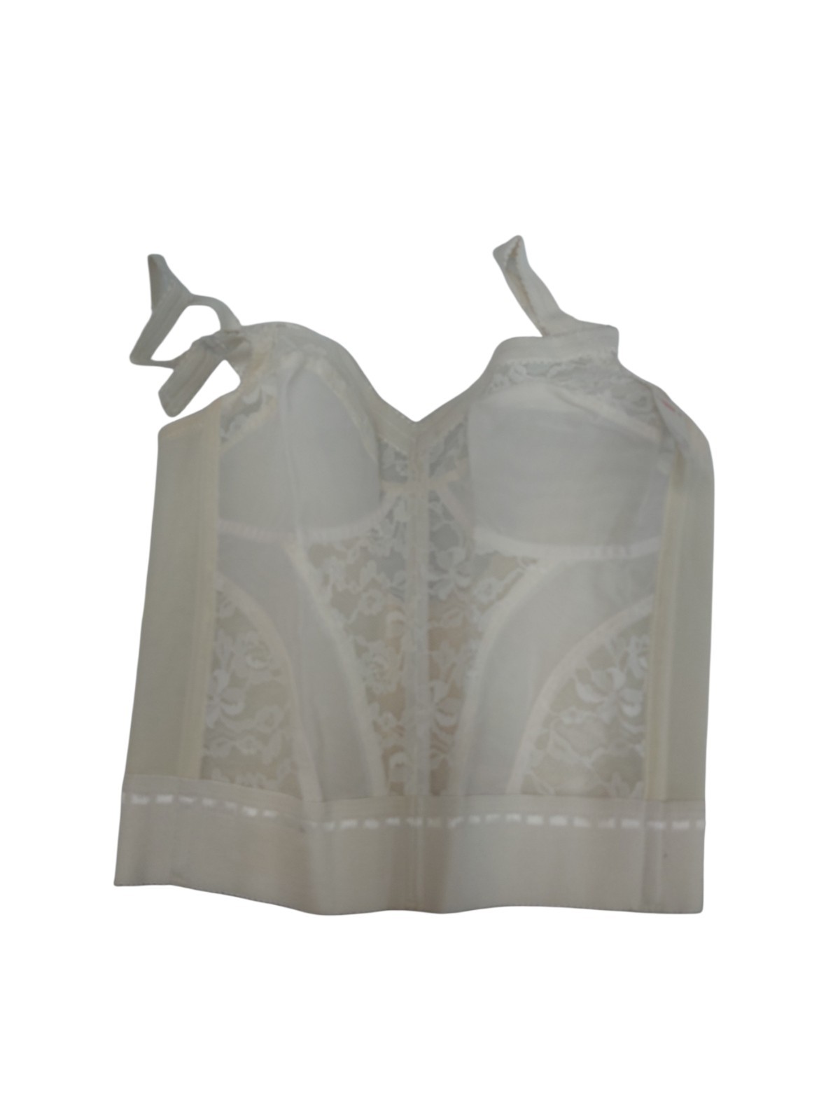 Vintage Sheer Beauty Carnival Longline Bra Size 34B
