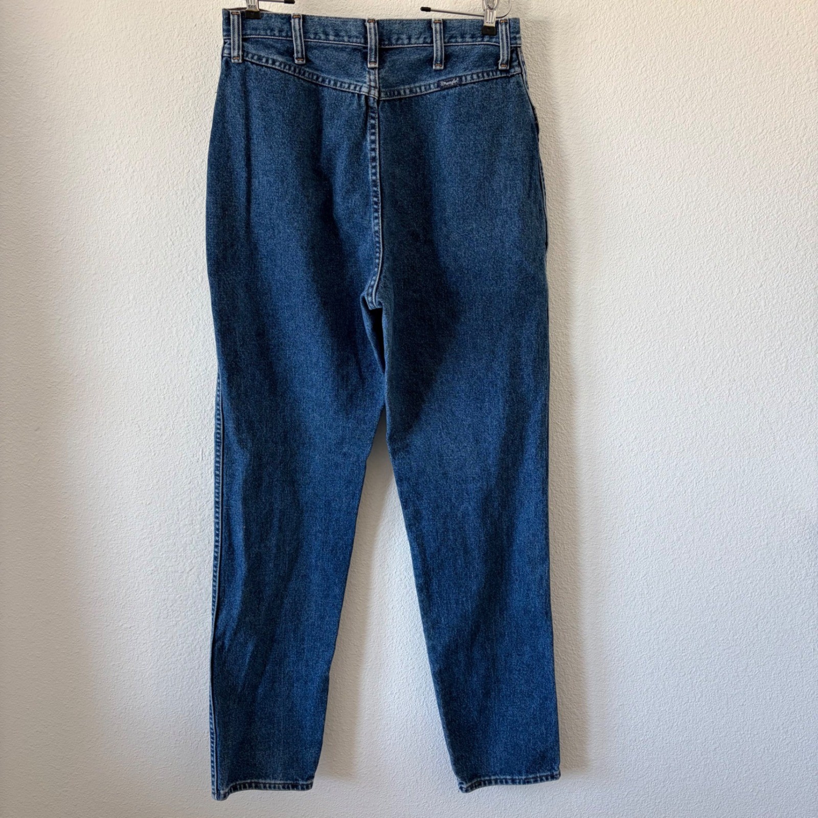 Wrangler Vintage Bare Back High Waisted Jeans Medium Wash Made in USA 13/14 x 34