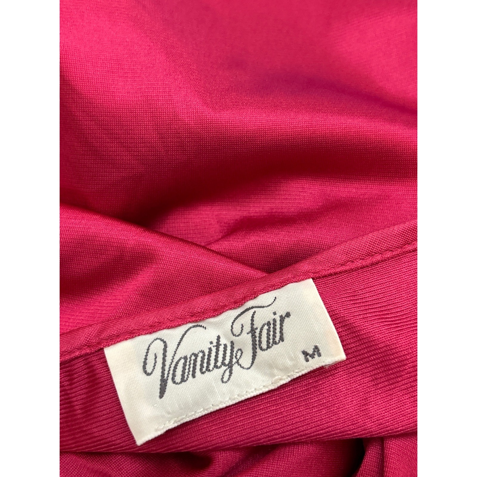 Vintage Vanity Fair Nightgown Magenta Pink Lace Coquette Romantic Grandmacore