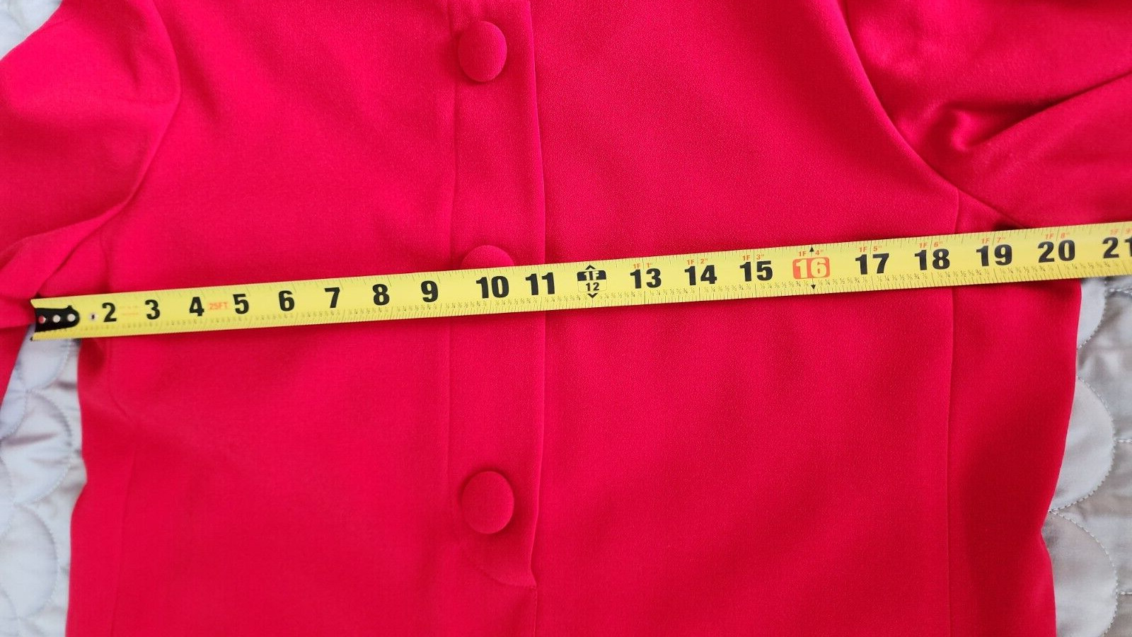 Vintage 1990s Rena Rowan for Saville Red 3/4 Sleeve Sheath Dress Size 10