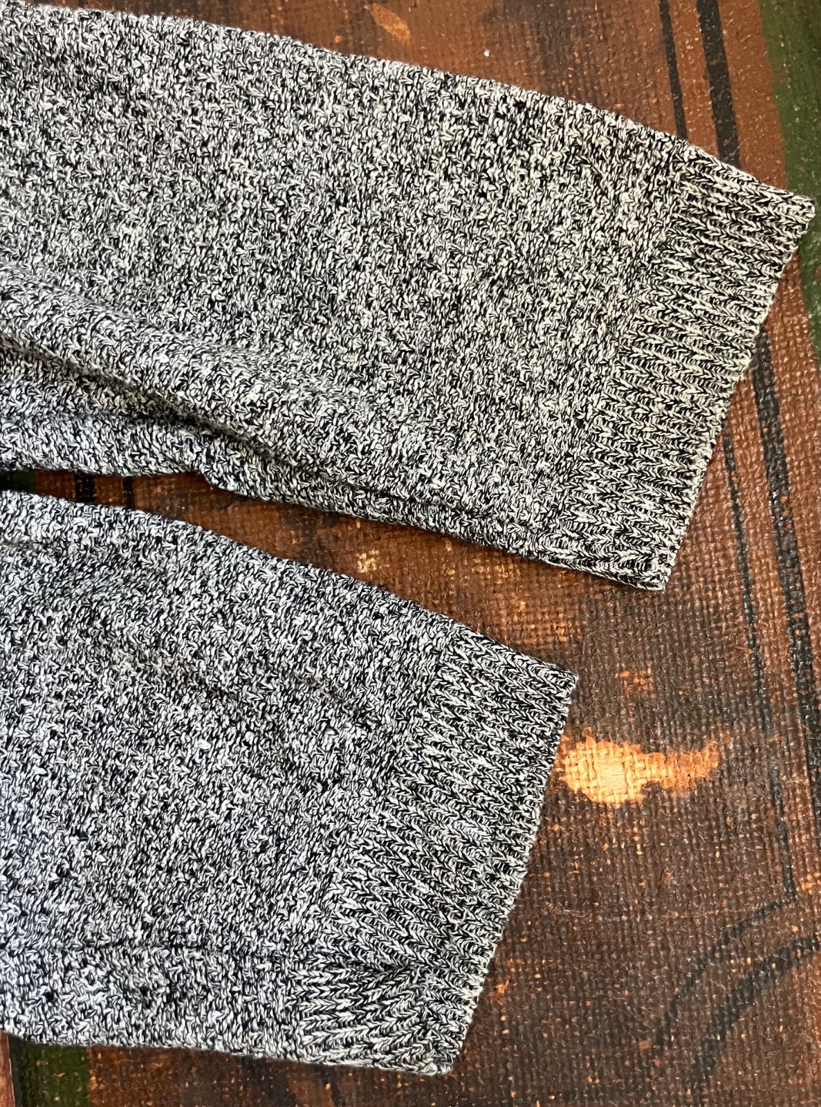 VTG 90s STEPHANIE SCHUSTER GRAY SHAWL COLLAR PULLOVER SWEATER COTTON TUNIC EUC 2