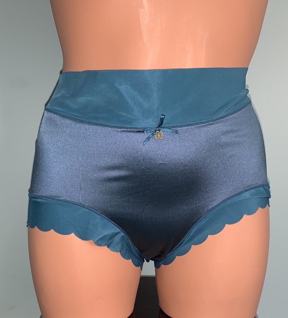 NEW Glossy Secret Stretch Satin 1X Briefs Panties SILKY Nylon Full Coverage