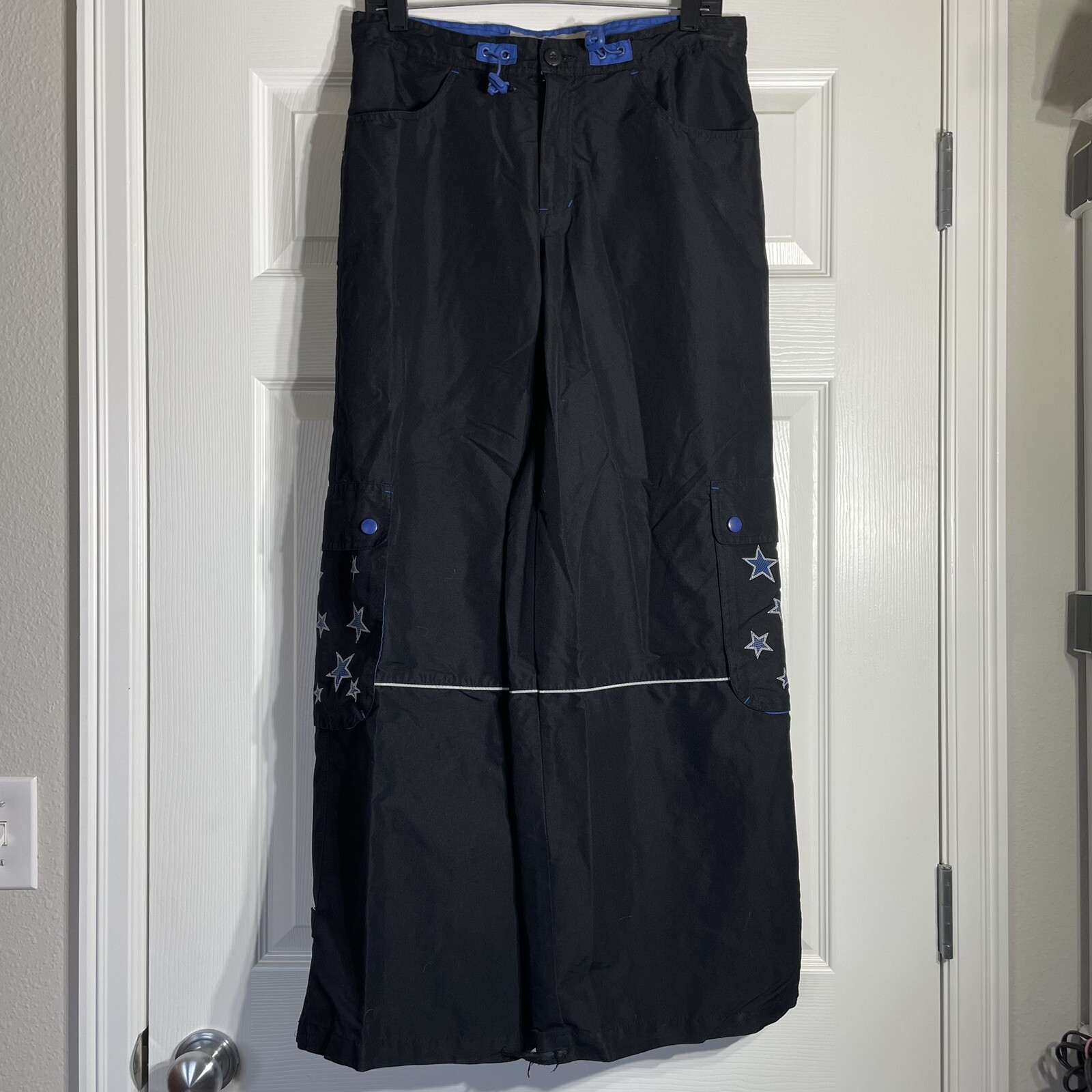 Vintage 90s Buggirl Rave Baggy Wide Leg Pants Medium