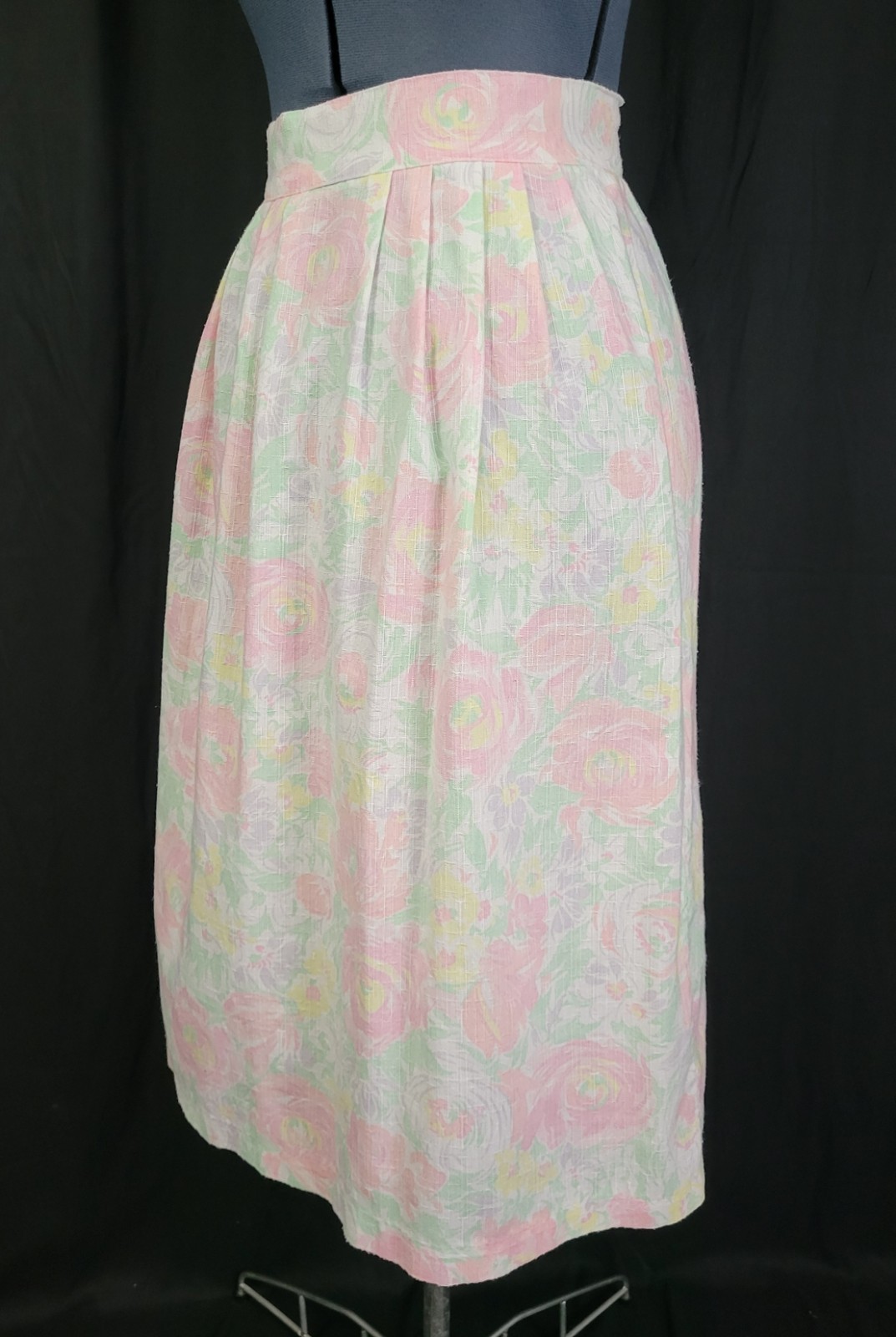 Vintage Chelsea Station Pastel Floral Skirt Size 9