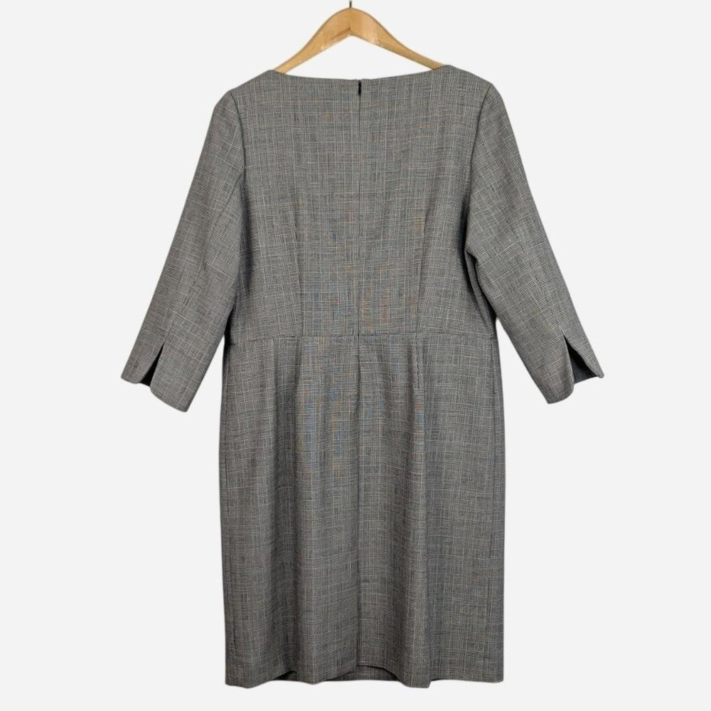 Vintage Pendleton Glen Plaid Virgin Wool Dress Size 16 USA Made