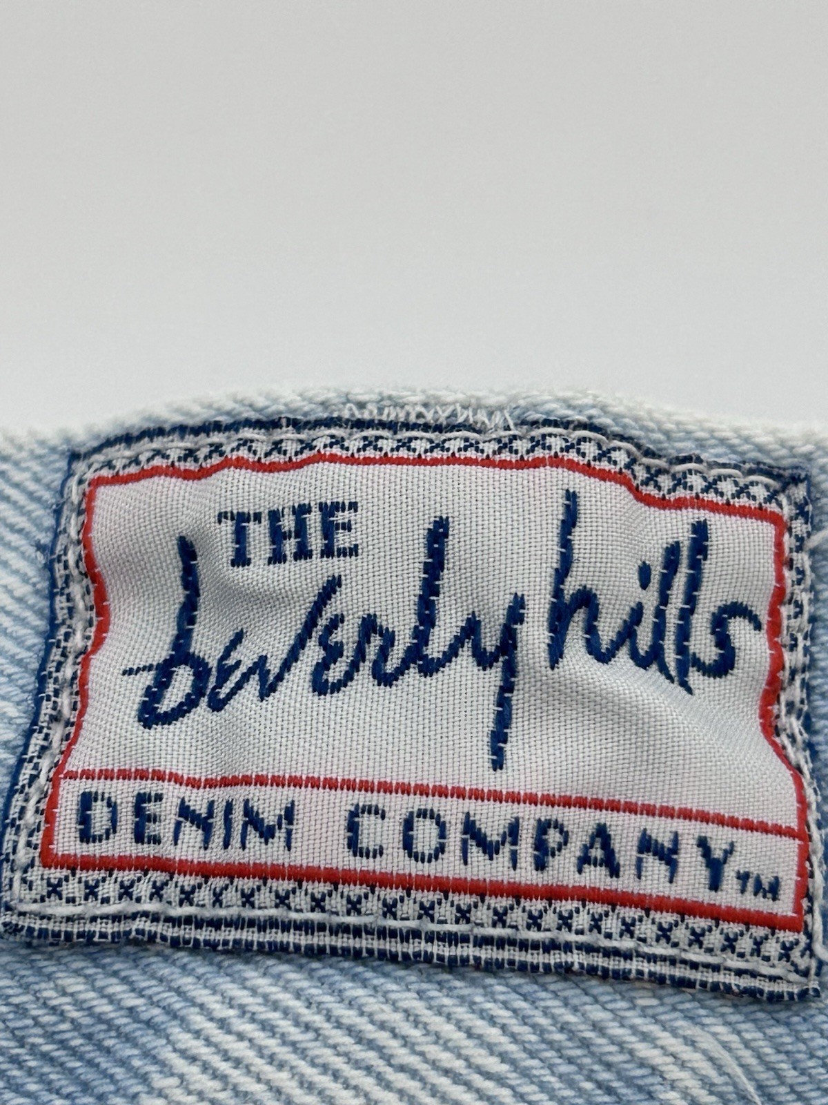 Vintage The Beverly Hills Denim Company Shorts Crochet Inset 90’s Cottagecore 7