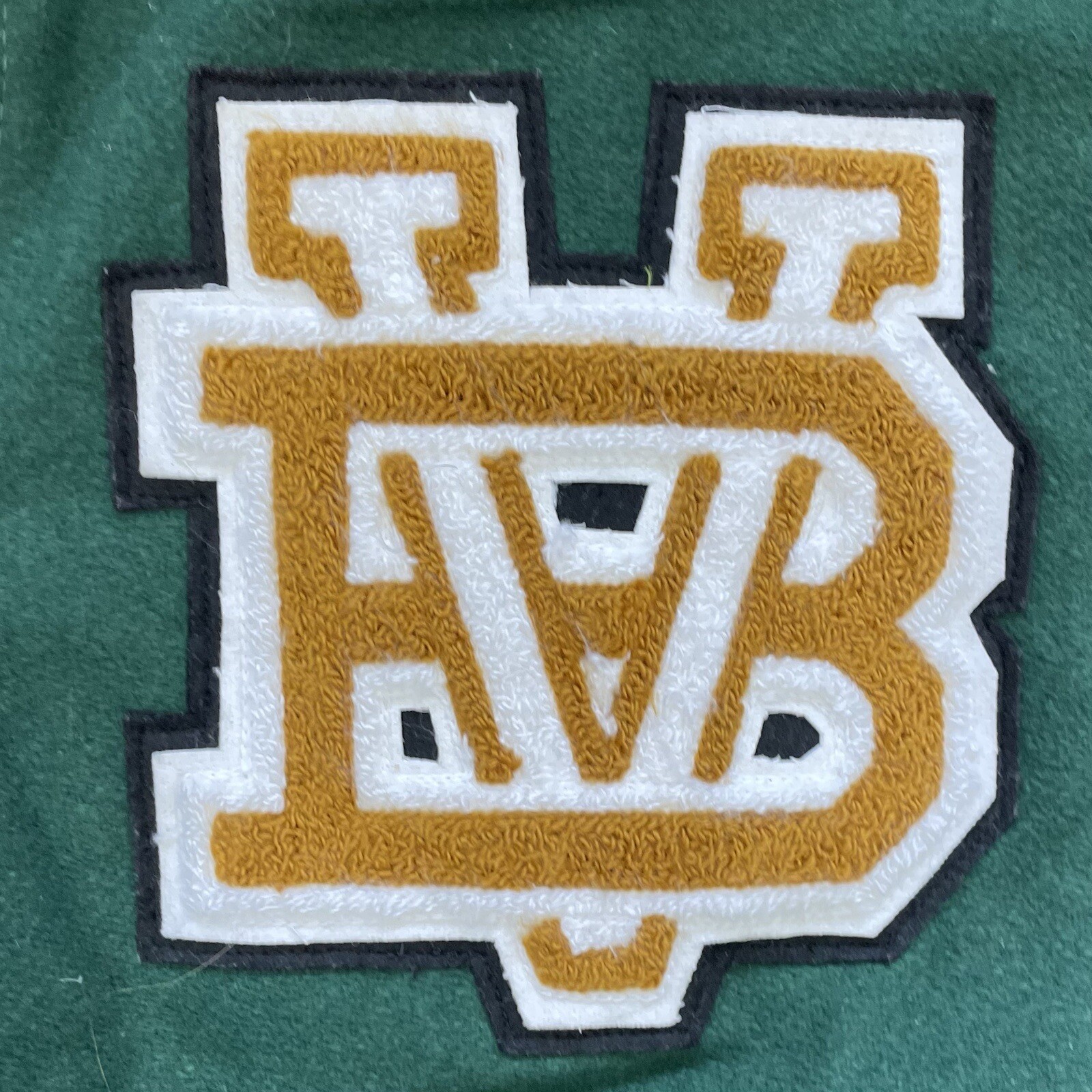 2005 ~ VARSITY Large Green Wool Snap Up Custom VOLLYBALL High School Jacket