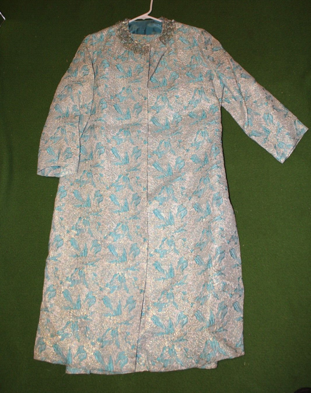WOW! 1960s Lee Richard Fashion Women’s Dress Gown w/ Jacket Size 16 MUST L@@K