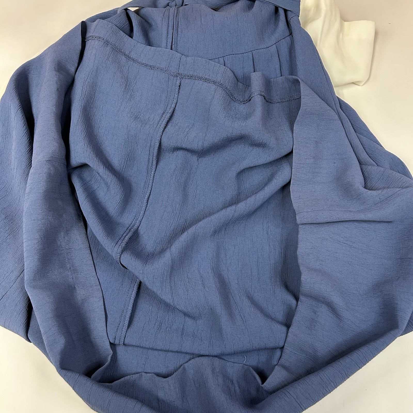 Vintage Allison Che Women’s Dress Size 8P Prairie Cottage Granny Blue Vest #1418