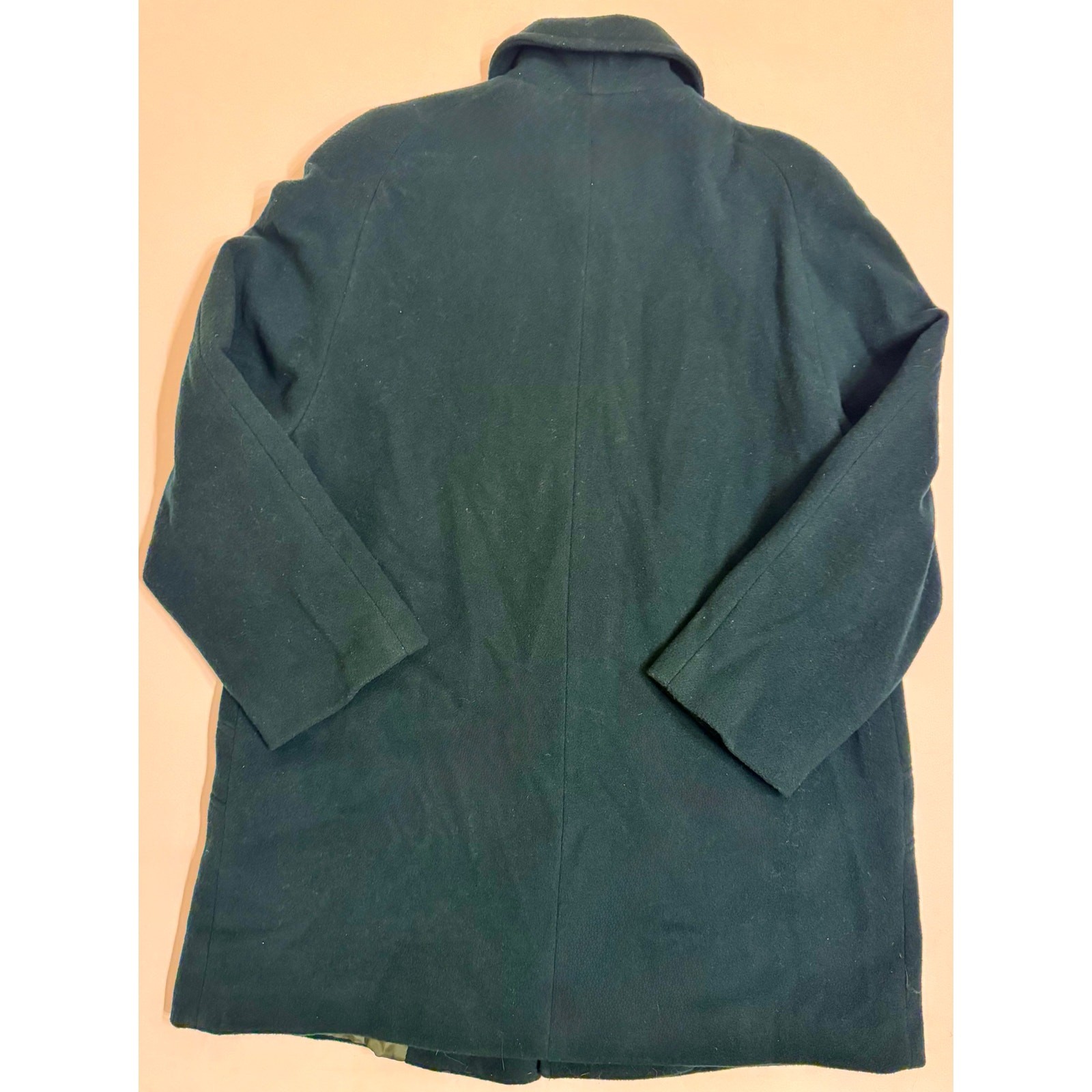 Vintage Women’s Herman Kay Wool Blend Pea Coat Green Size 14