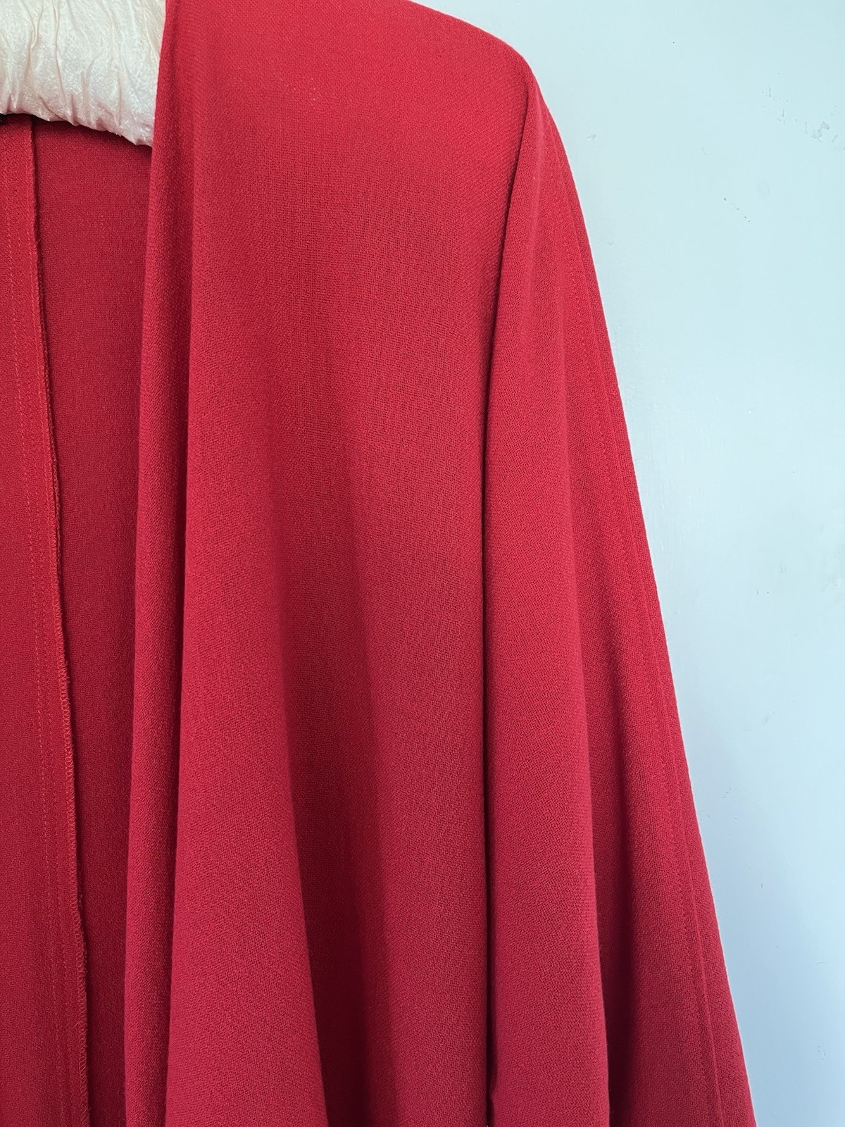 Jean Muir Vintage 1980s Wool Crepe Swing Coat Jacket