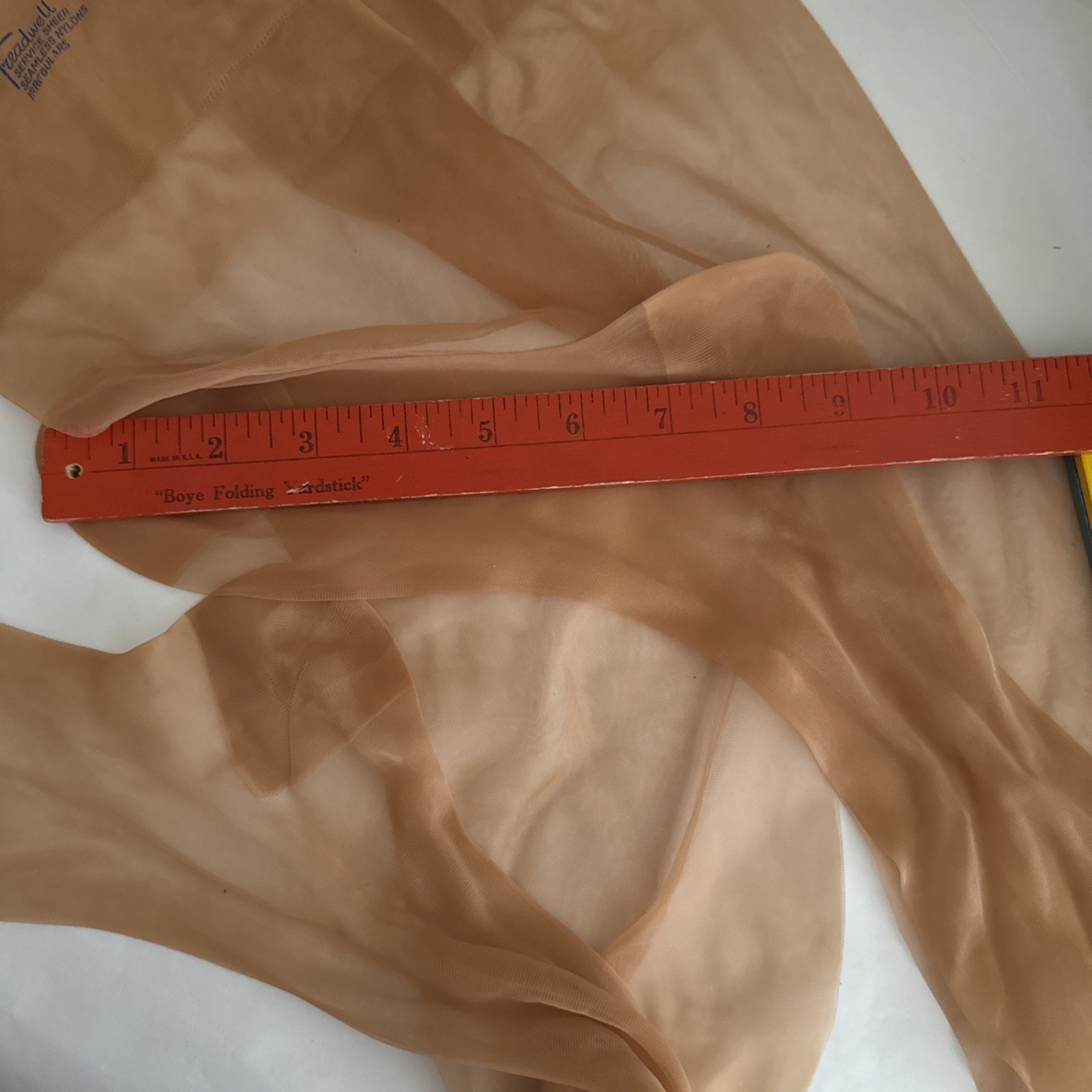 Treadwell(Hanes) Service Sheer Seamless Nylons Irregulars 2 Pair No Size New 35”