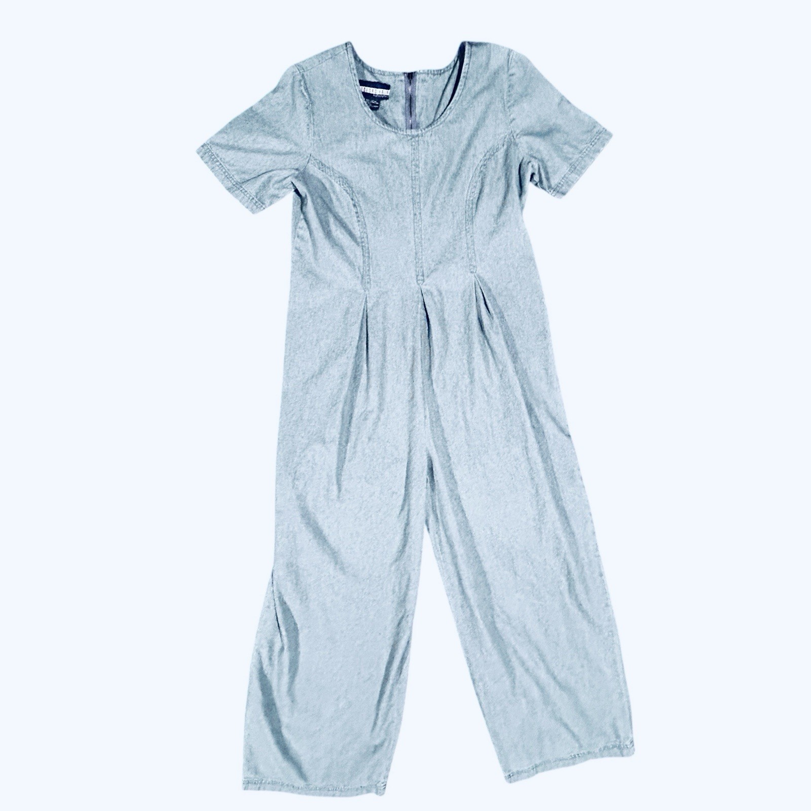 Y2K Bedford Fair Lifestyles Women’s 10 M Denim Coveralls Overalls Boho Cotton