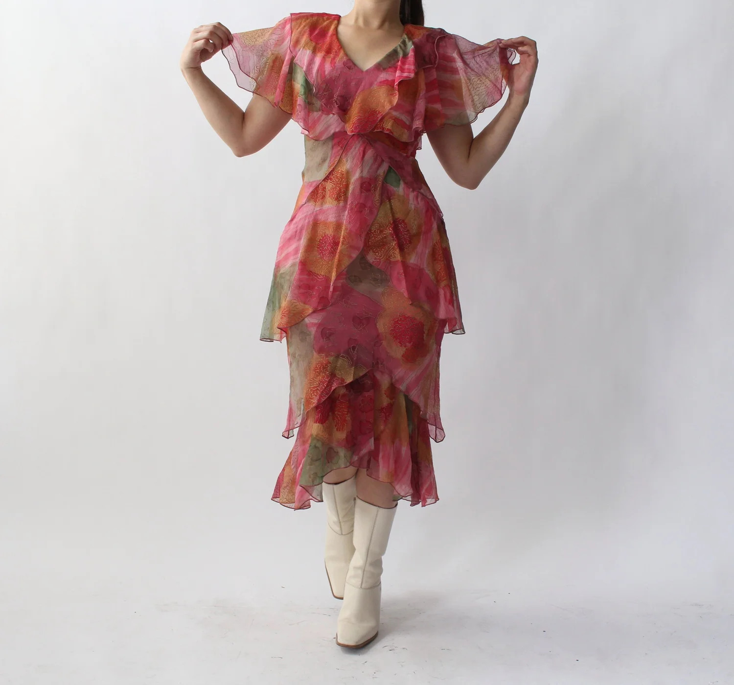 Vintage Holly’s Harp Ruffle Dress