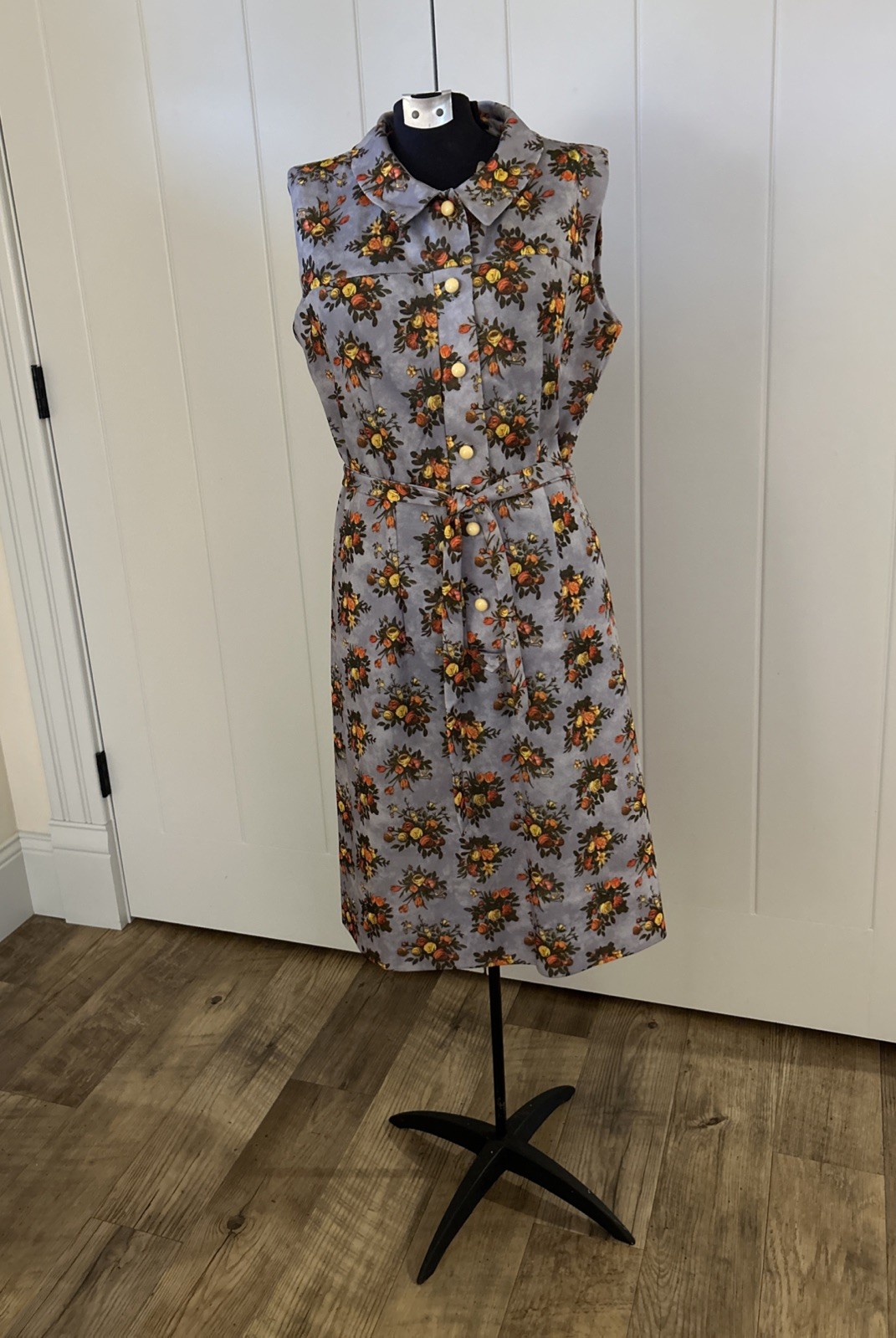 Vintage 1960’s Nancy Frock Casual Floral Print Dress