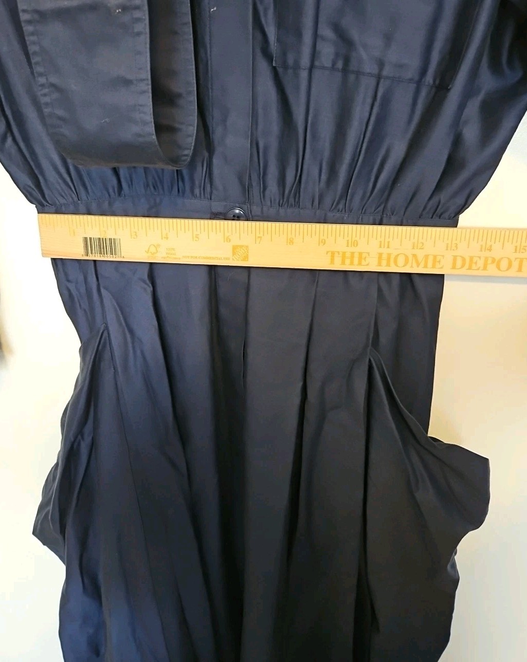 Michel Sungari Paris Vintage Blue Fitted Waist Trench Style Women’s Dresses Eu40