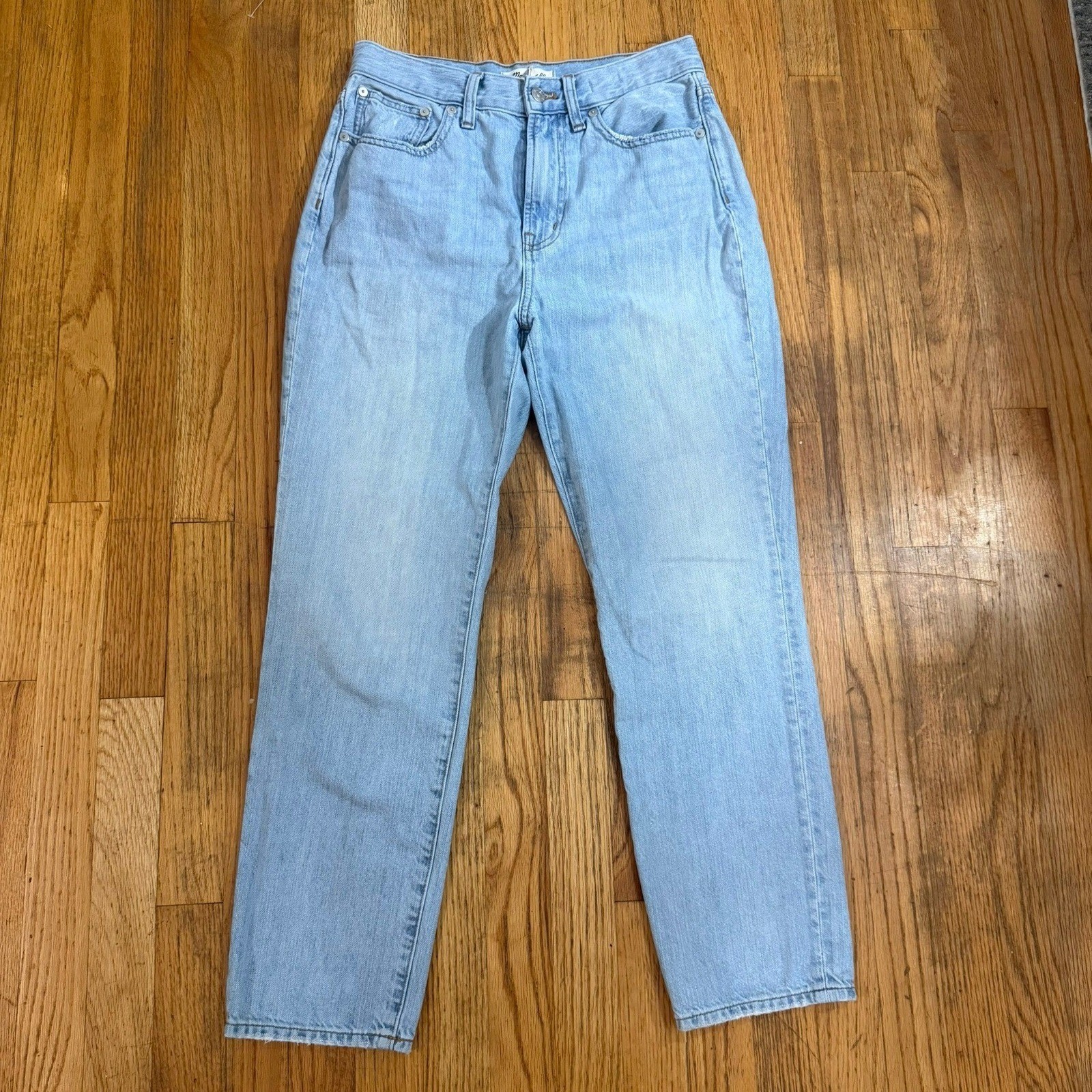 Madewell The Perfect Vintage Jean Size 28 Light Wash High Rise Tapered Mom Jeans