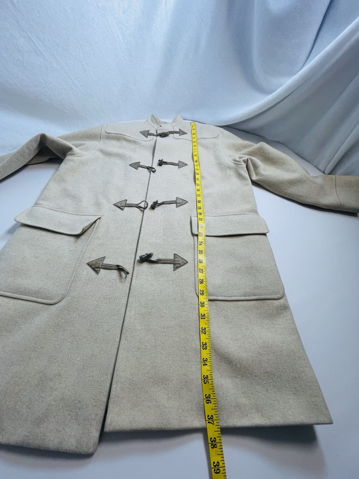 Vintage Jaeger CamelHair Wool Duffle Overcoat Wns12 made Great Britain OldMoney