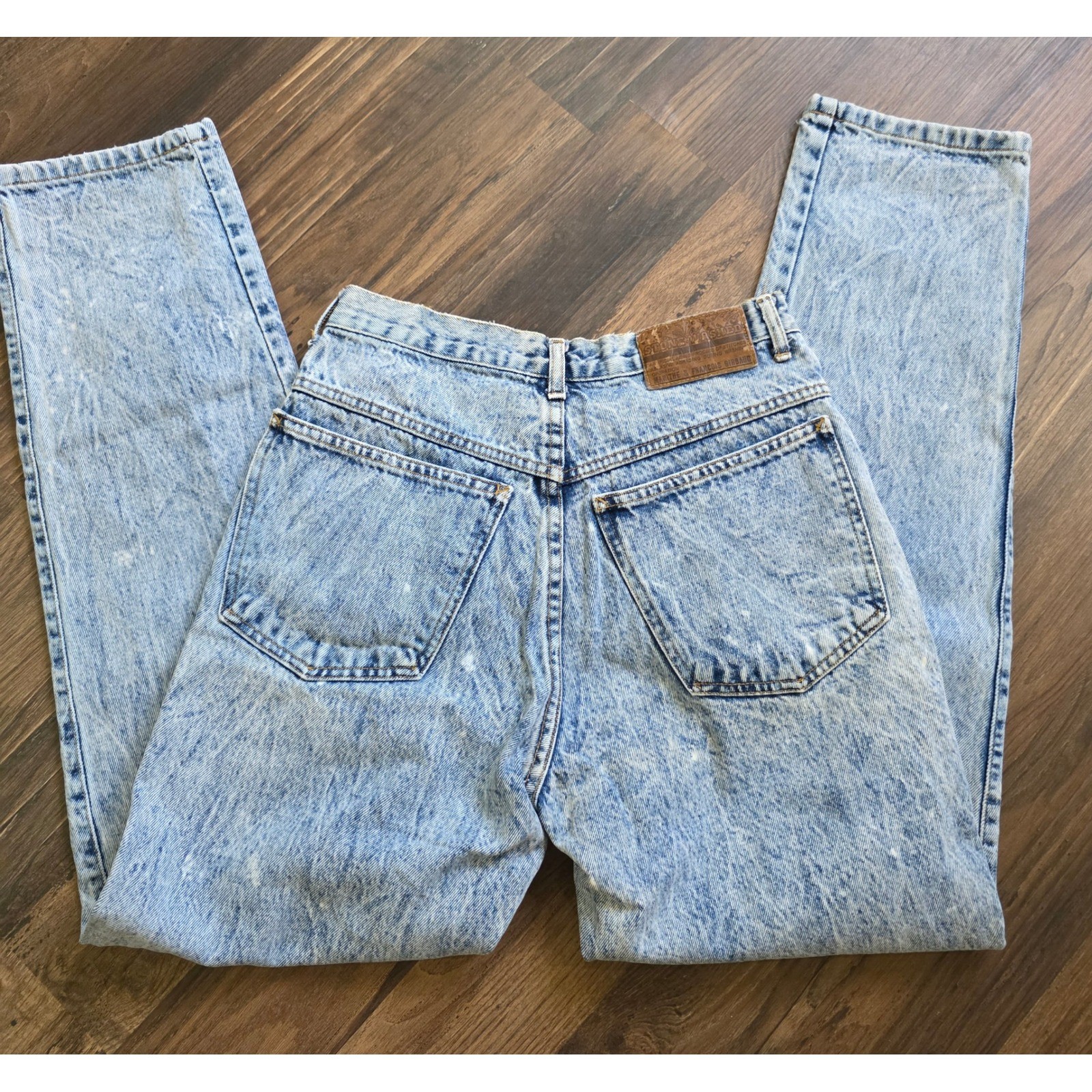 Marithe Francois Girbaud Vintage Acid Wash High Waisted Tapered Mom Jeans 9/10
