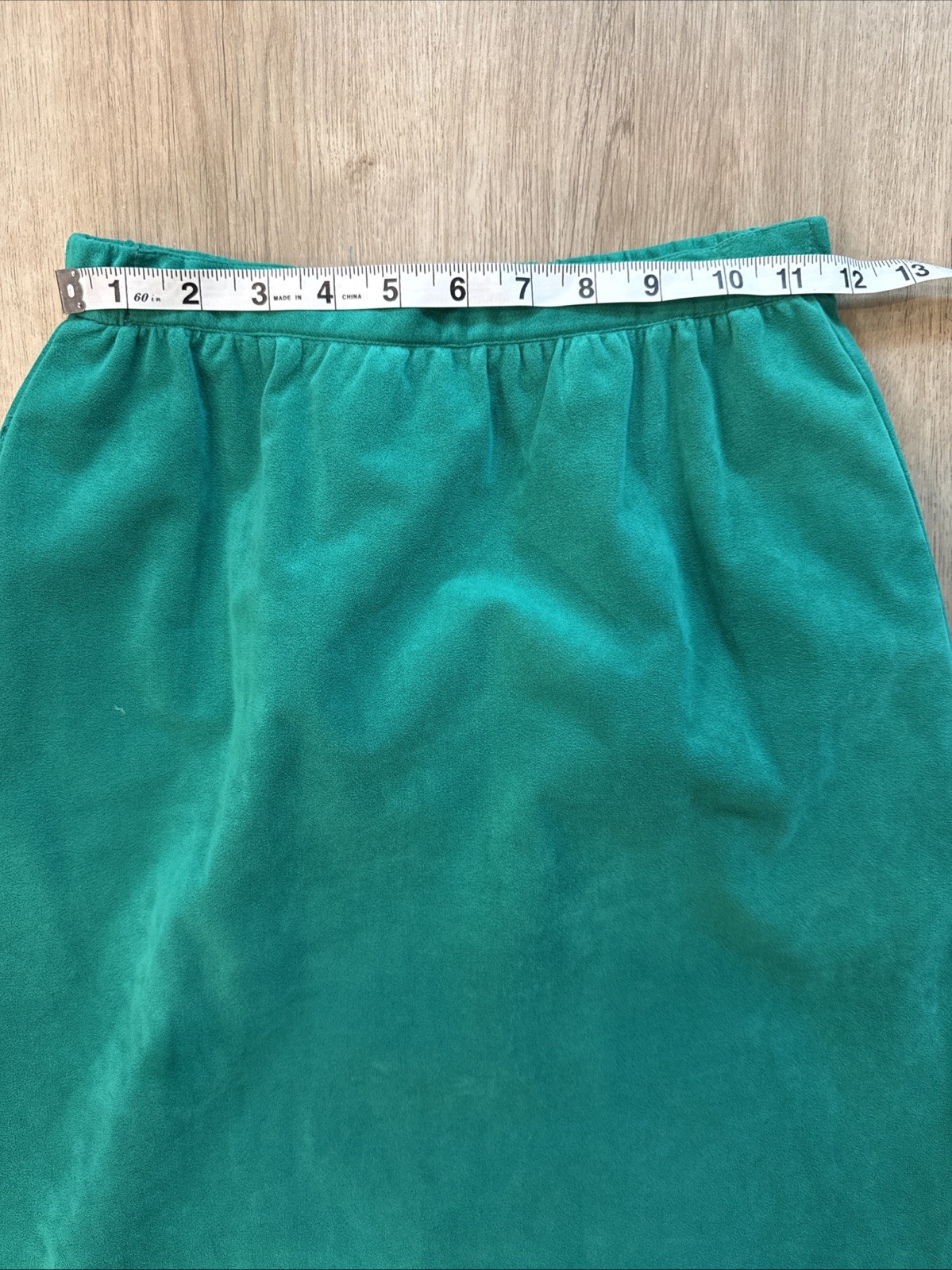 Vintage Roth LeCover Ultrasuede Skirt Suit Green Petite 6 Union Made USA