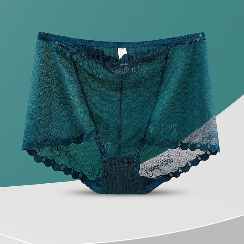 3 Packs Ladies Sexy High Waist Full Lace Brief Knickers Underwear Size L-2XL